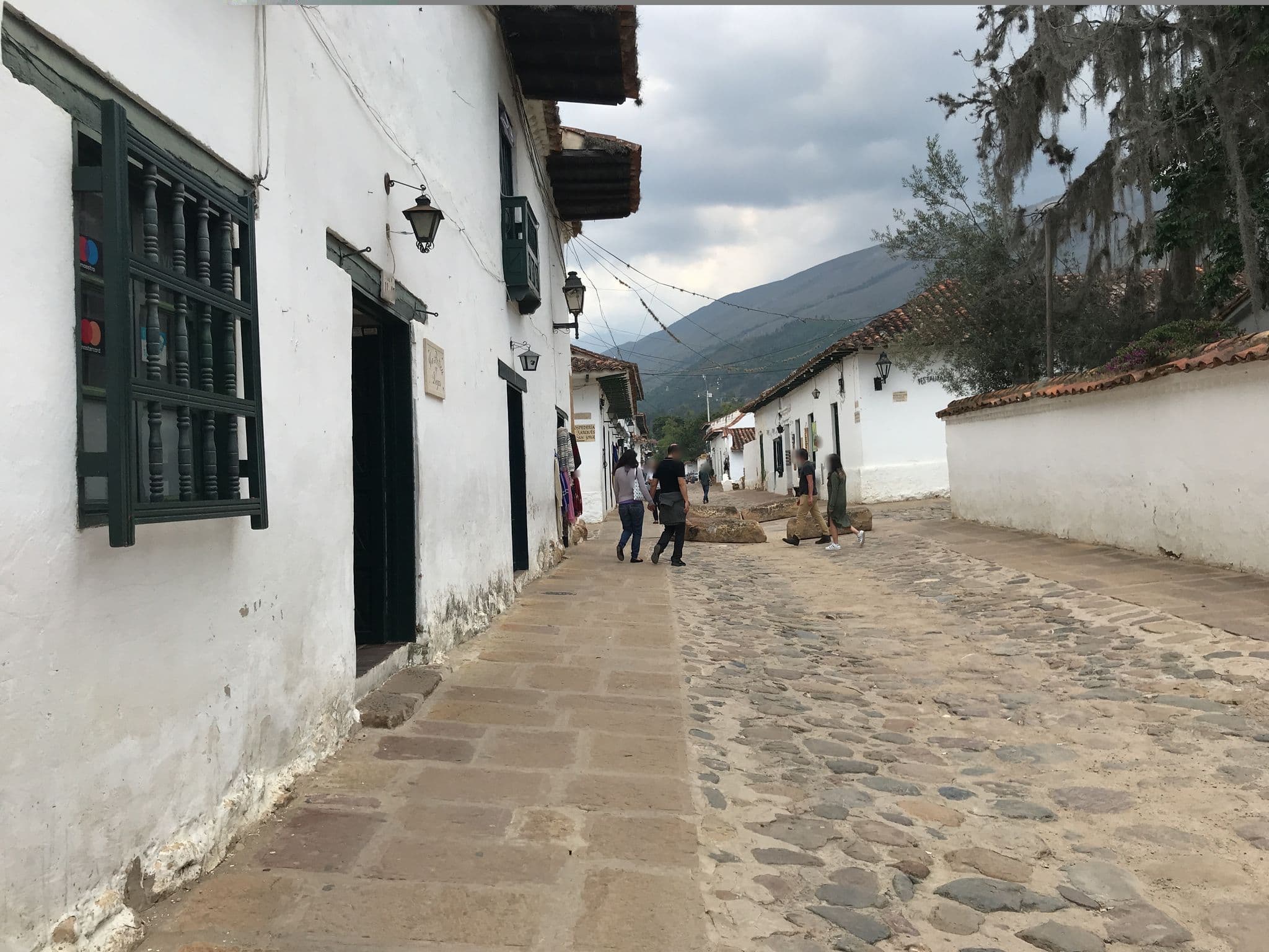 Street view near Posada San Martin, Villa de Leyva — © ejegg (CC BY-SA · Mapillary)