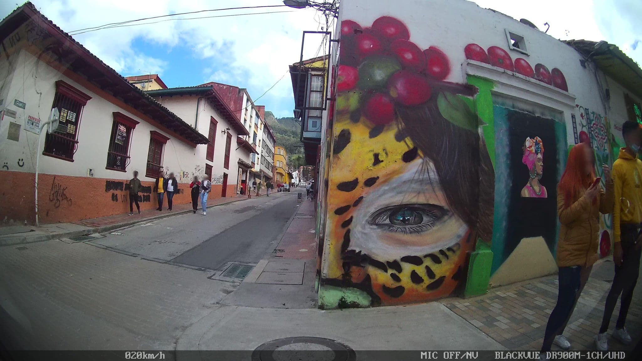 Street view near Chocolate Hostel, Bogotá