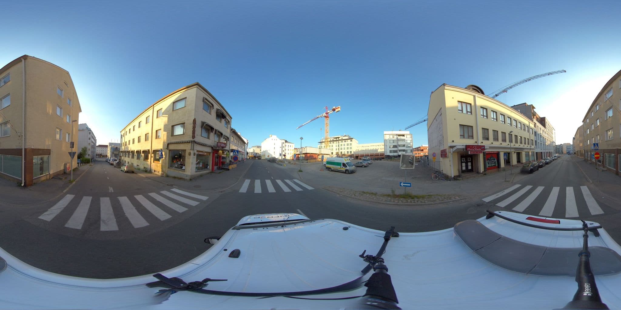 Street view near Forenom Serviced Apartments Rovaniemi Valtakatu, Rovaniemi — © HTJoy (CC BY-SA · Mapillary)