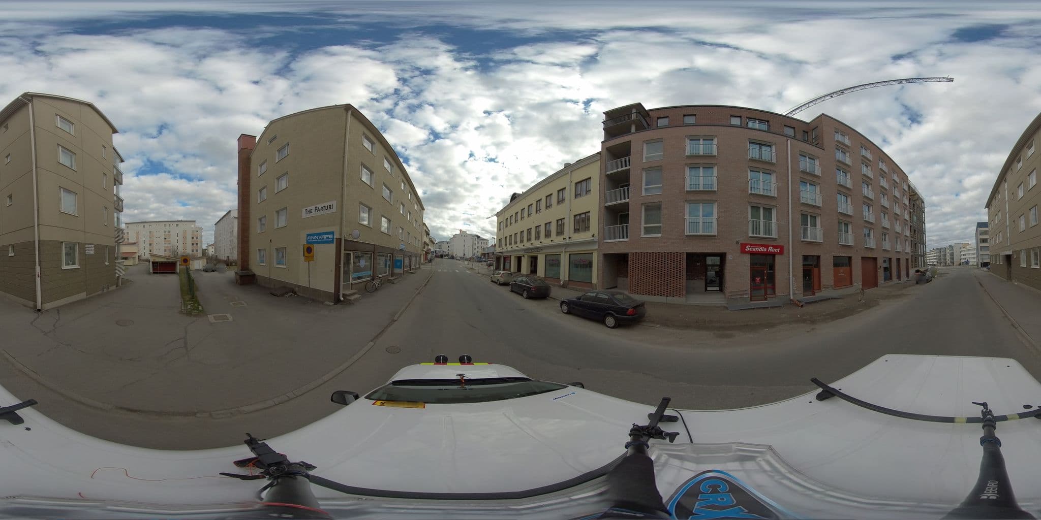 Street view near Arctic City Nest, Rovaniemi — © HTJoy (CC BY-SA · Mapillary)