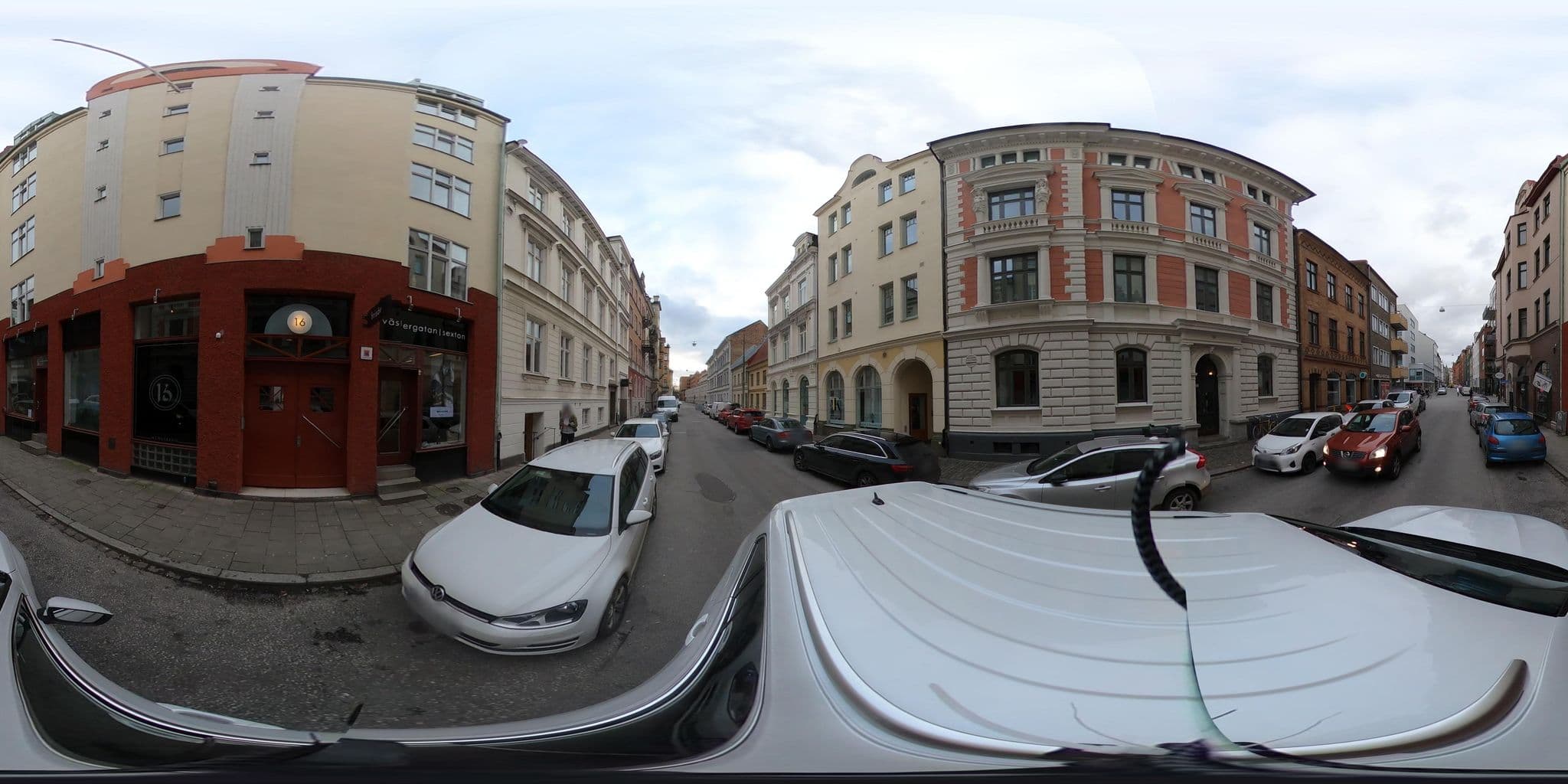 Street view near Klosterkällan, Malmö — © josealb (CC BY-SA · Mapillary)