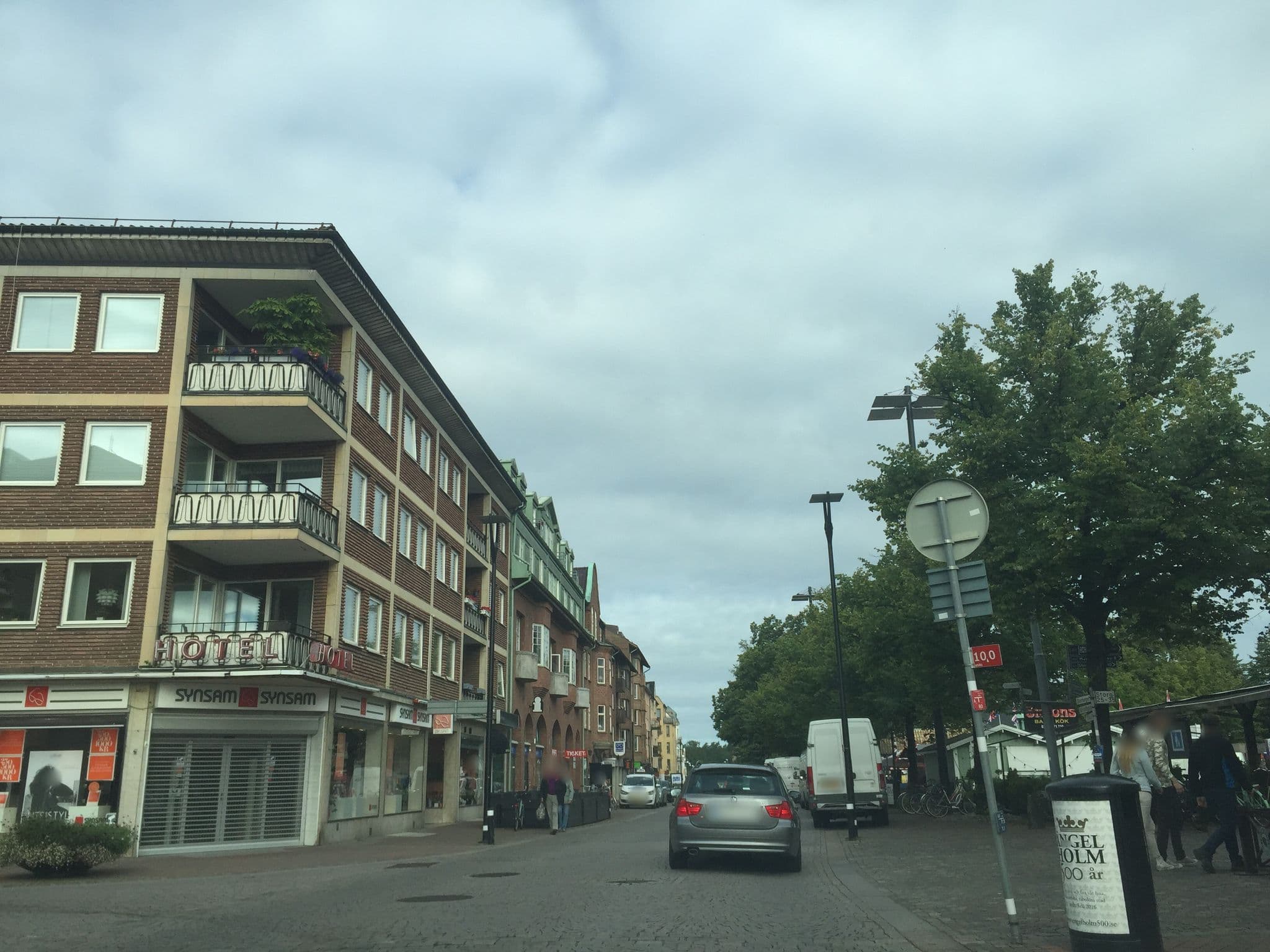 Street view near Hotel Continental, Ängelholm — © jesolem (CC BY-SA · Mapillary)