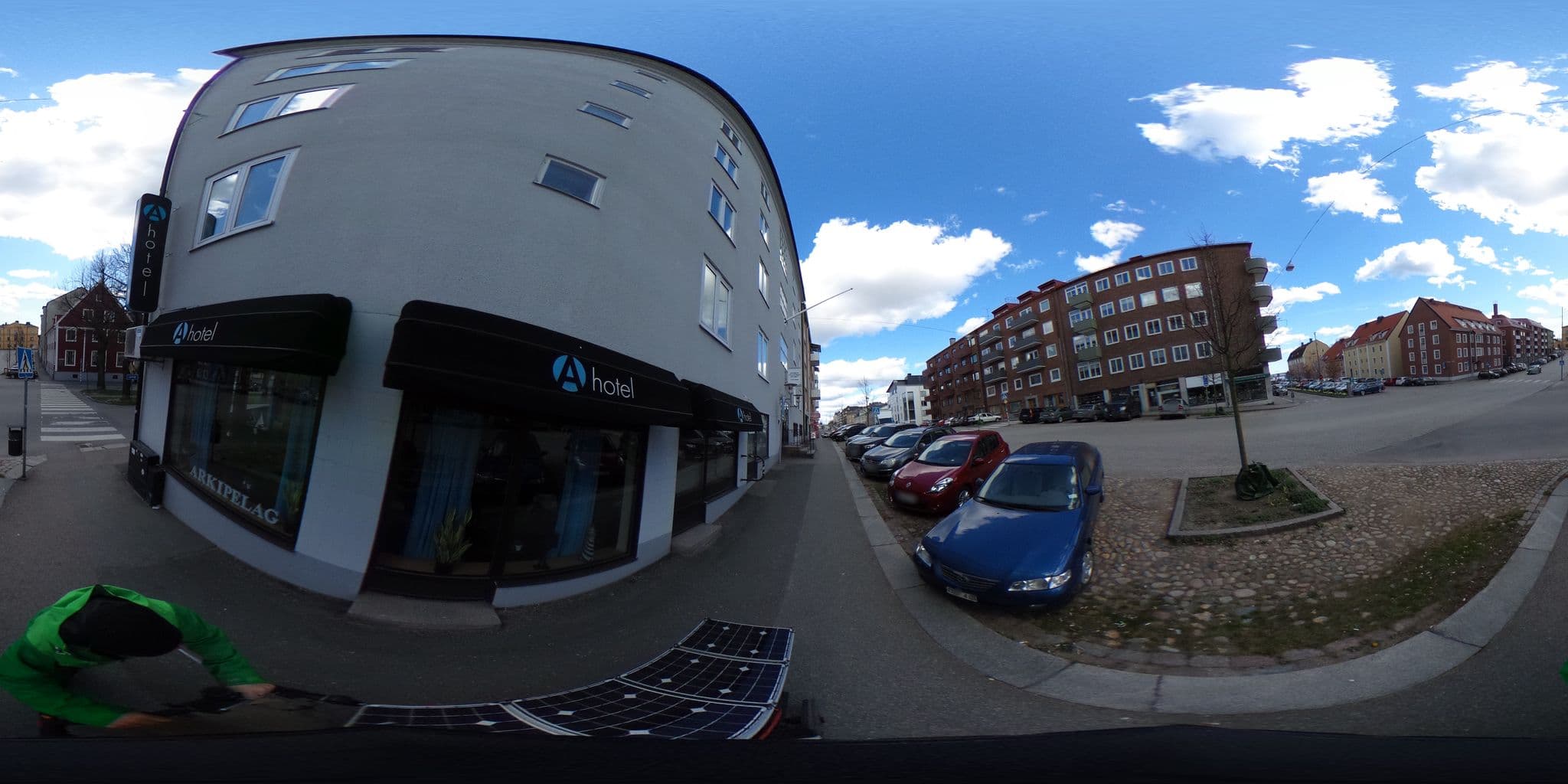 Street view near A-Hotel, Karlskrona — © ainali (CC BY-SA · Mapillary)