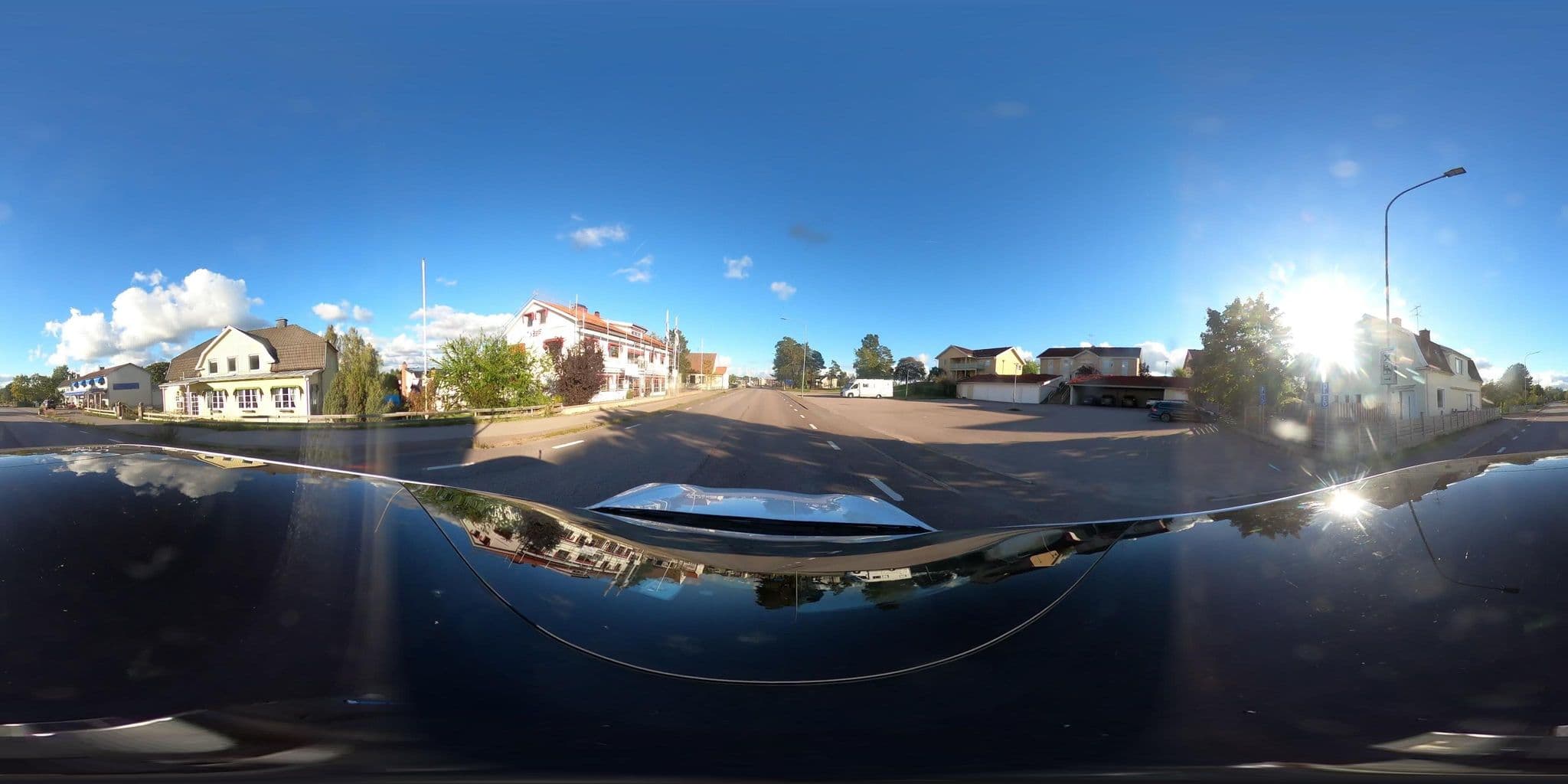 Street view near Alstergården Hotell, Blomstermåla — © peterleth (CC BY-SA · Mapillary)