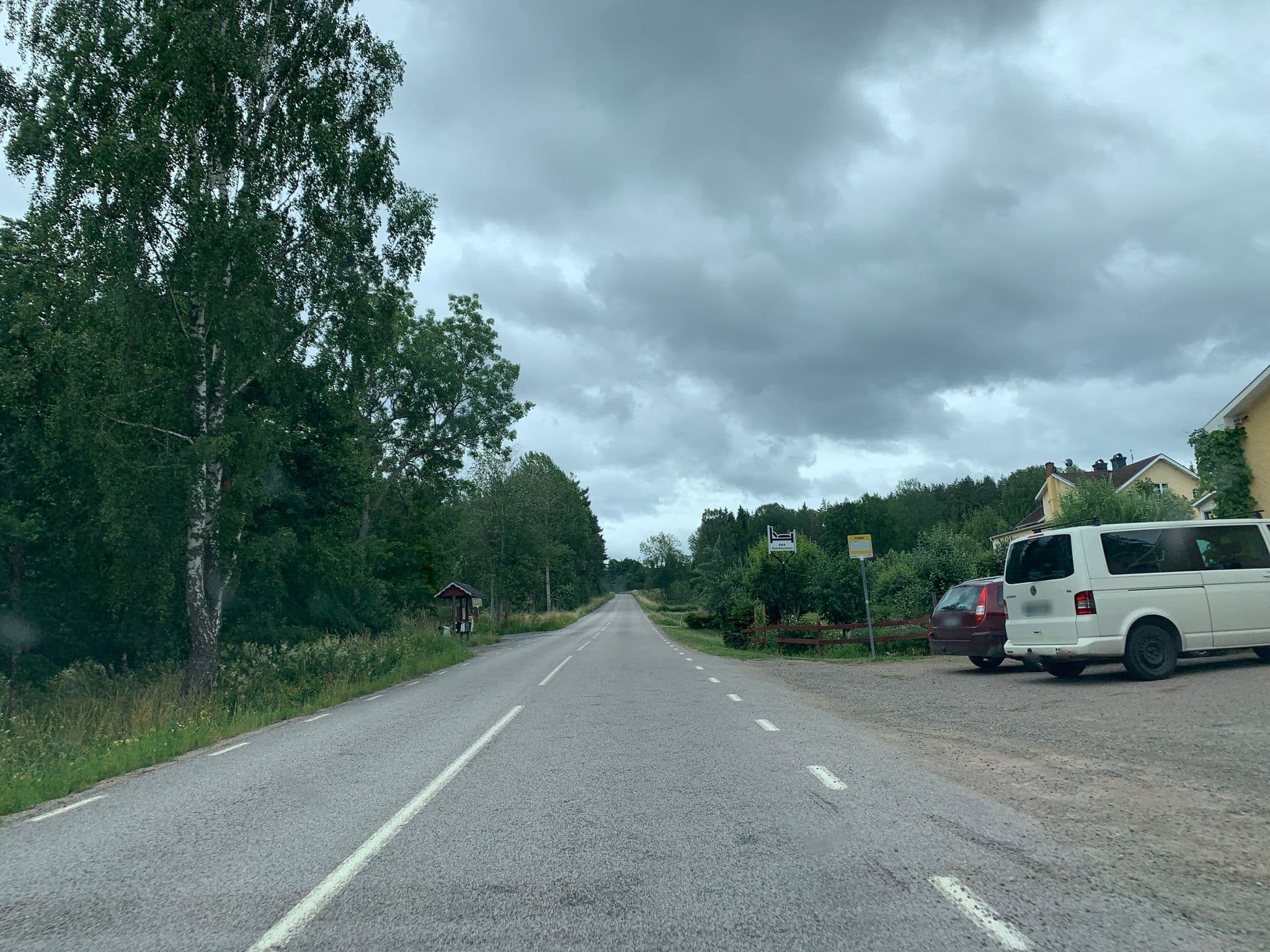 Street view near Bed & Breakfast Björkhyddan, Överum — © dmho (CC BY-SA · Mapillary)