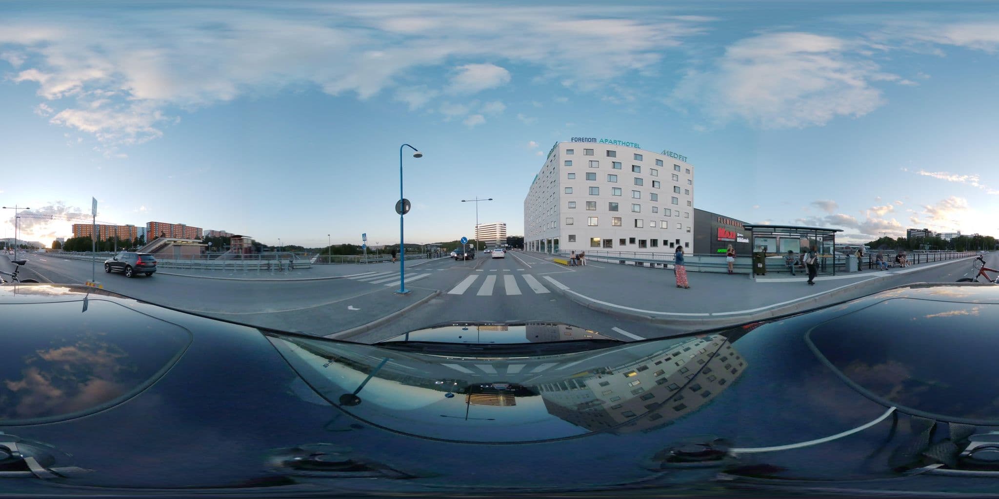 Street view near Forenom Aparthotel Stockholm South, Huddinge — © bruno360 (CC BY-SA · Mapillary)