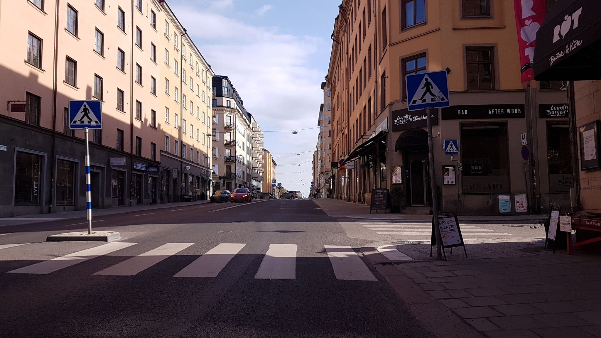 Street view near Stenbergs, Södermalm — © haxpett (CC BY-SA · Mapillary)