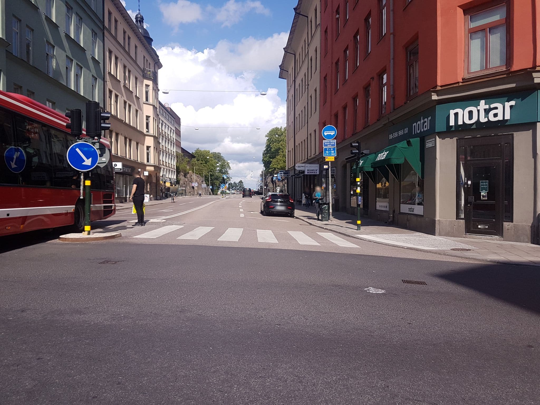 Street view near Renstar, Södermalm — © haxpett (CC BY-SA · Mapillary)