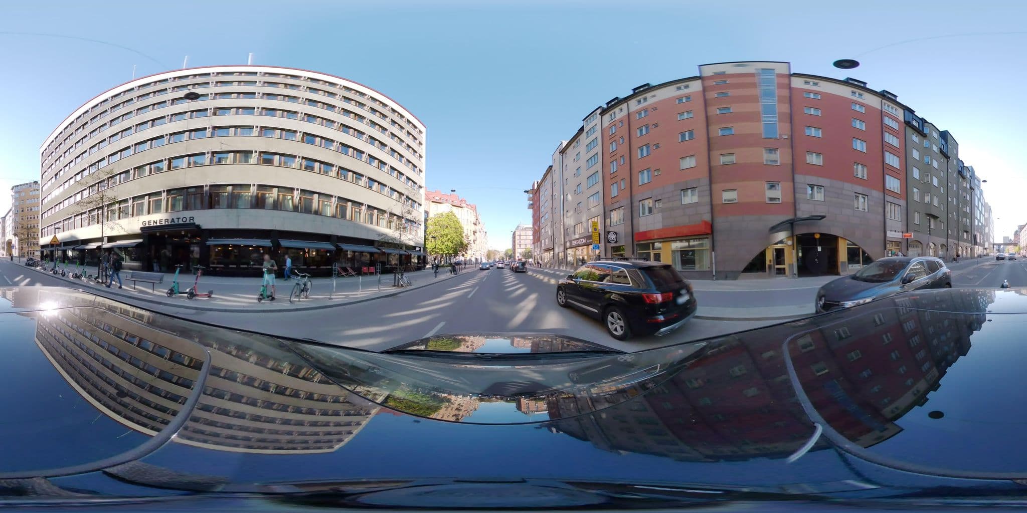 Street view near Omena Hotel Stockholm, Kungsholmen — © bruno360 (CC BY-SA · Mapillary)
