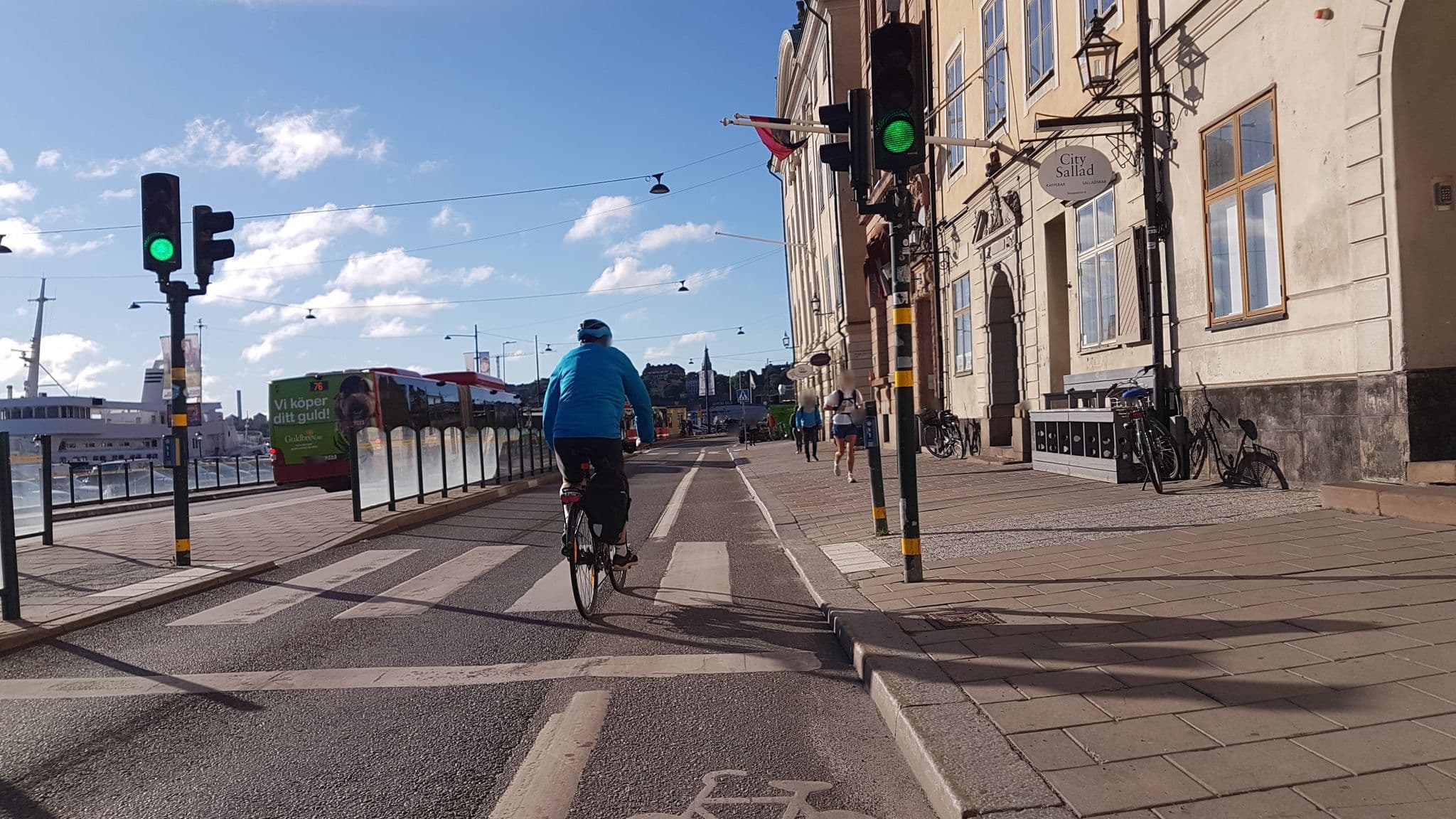 Street view near Pensionat Granparken, Gamla Stan — © haxpett (CC BY-SA · Mapillary)