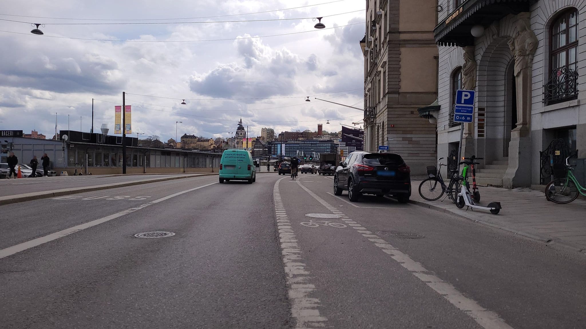 Street view near First Hotel Reisen, Gamla Stan — © haxpett (CC BY-SA · Mapillary)