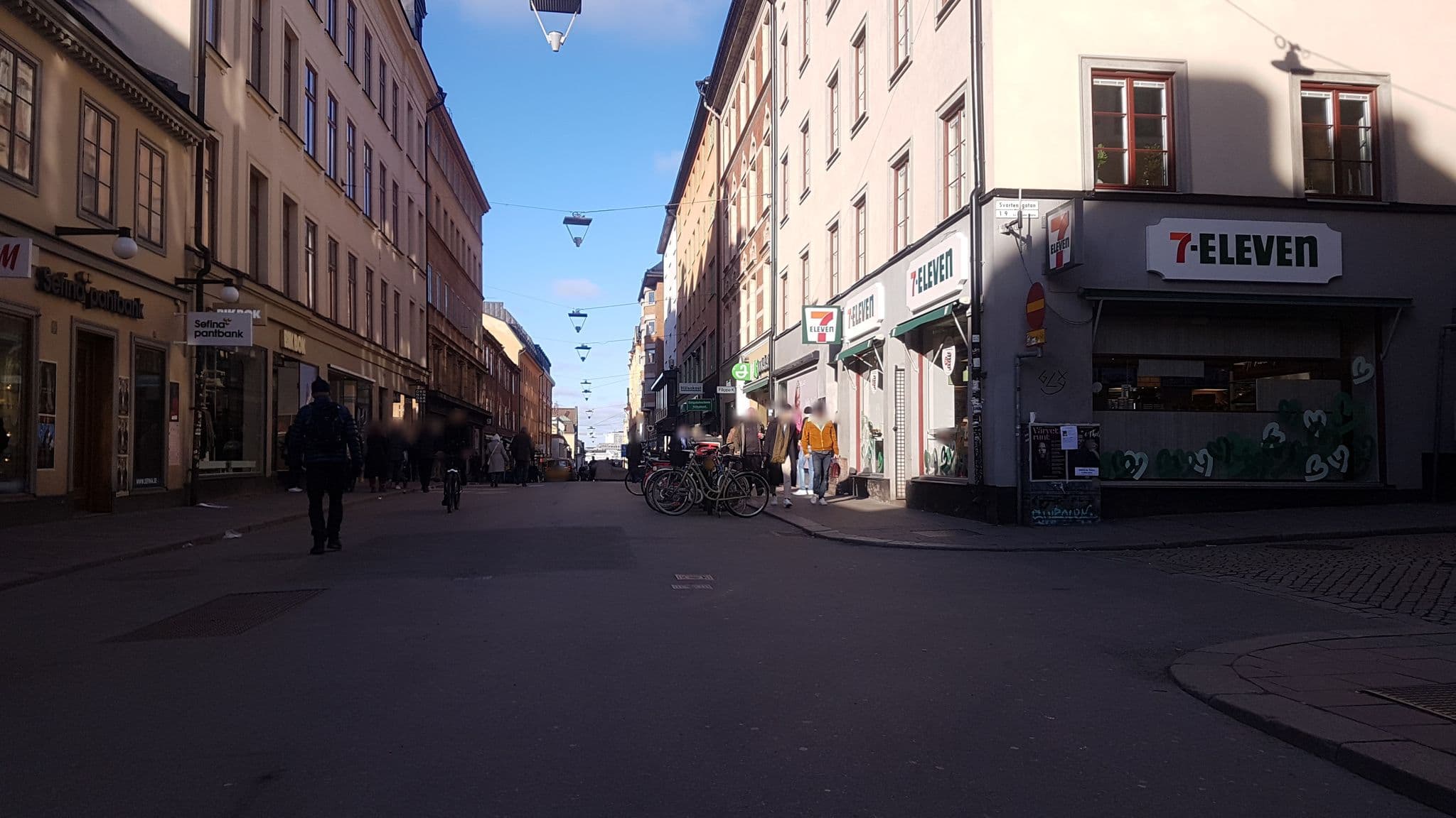 Street view near Cloudania, Södermalm — © haxpett (CC BY-SA · Mapillary)