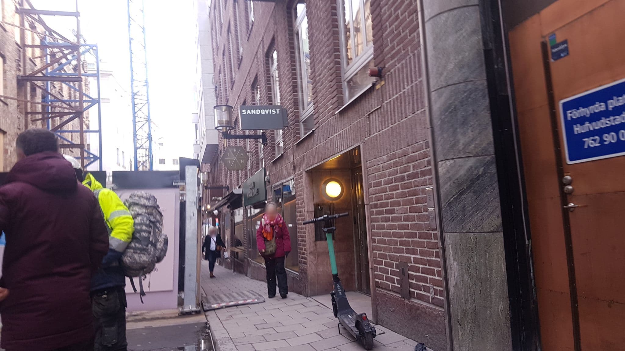 Street view near Aktiebolag 1909, Stockholm — © haxpett (CC BY-SA · Mapillary)