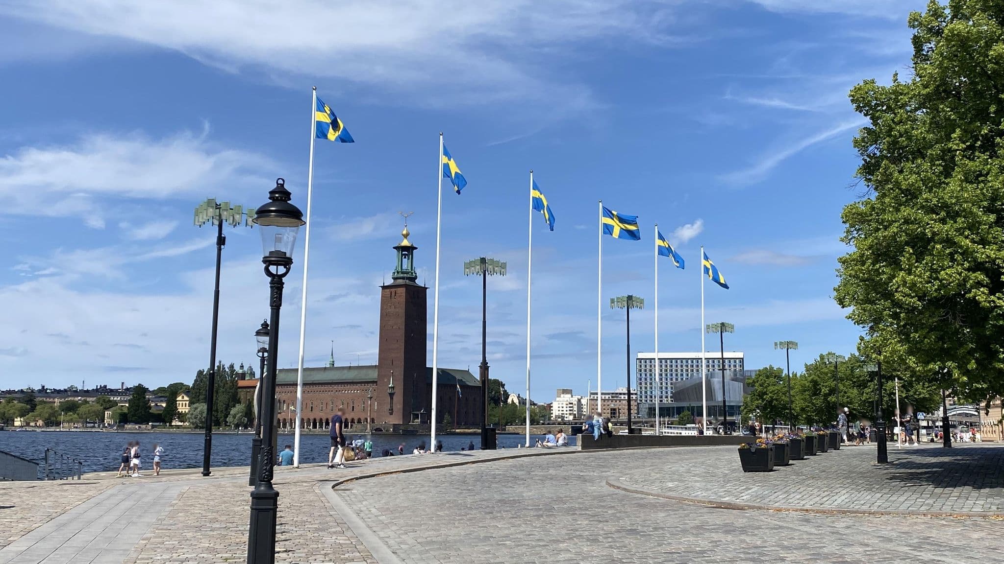Street view near Mälardrottningen Yacht & Hotel, Gamla Stan — © valteris (CC BY-SA · Mapillary)