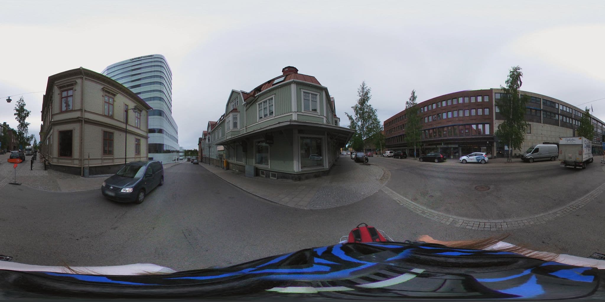 Street view near Strand Hotell, Lindfors, Umeå — © mmn (CC BY-SA · Mapillary)