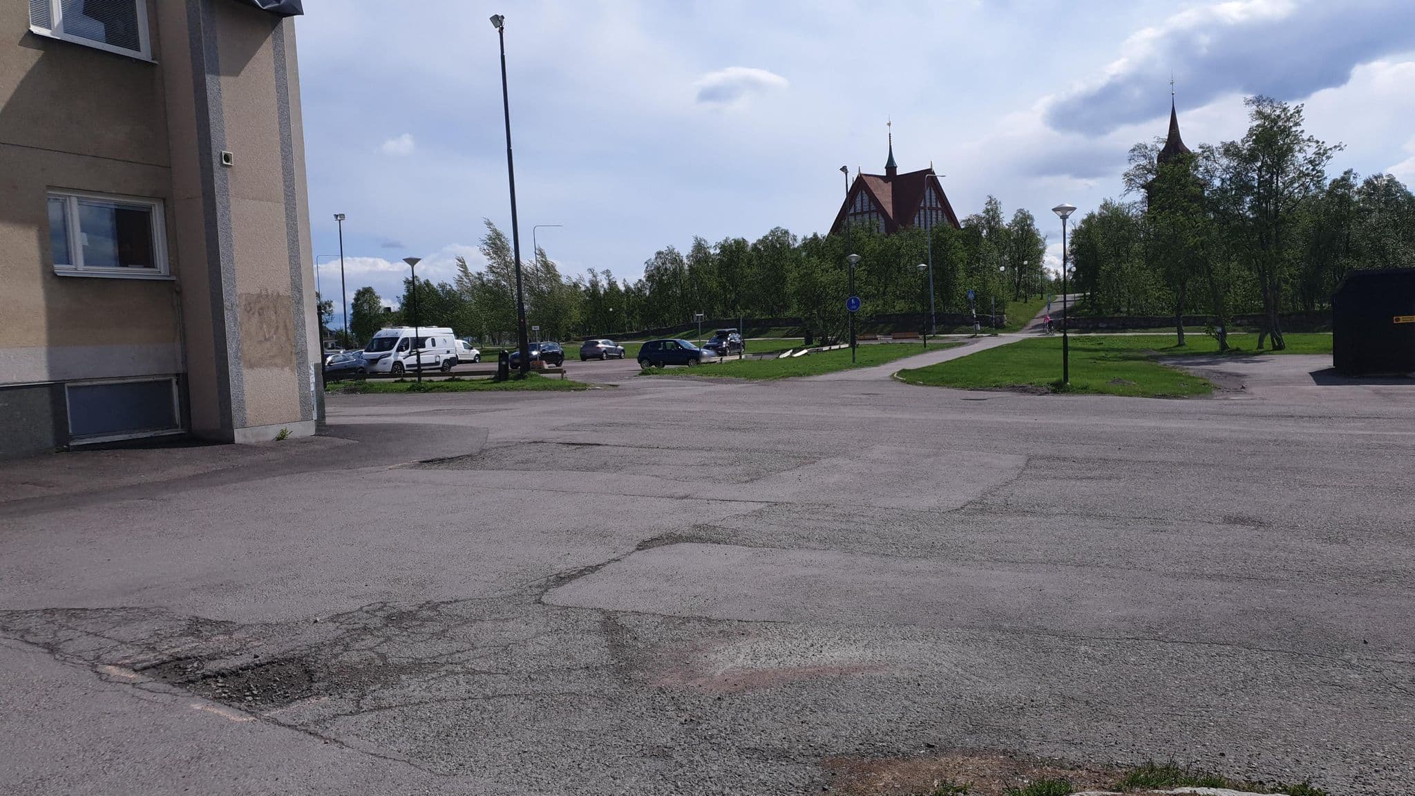 Street view near Hotell City, Kiruna — © jopparn (CC BY-SA · Mapillary)