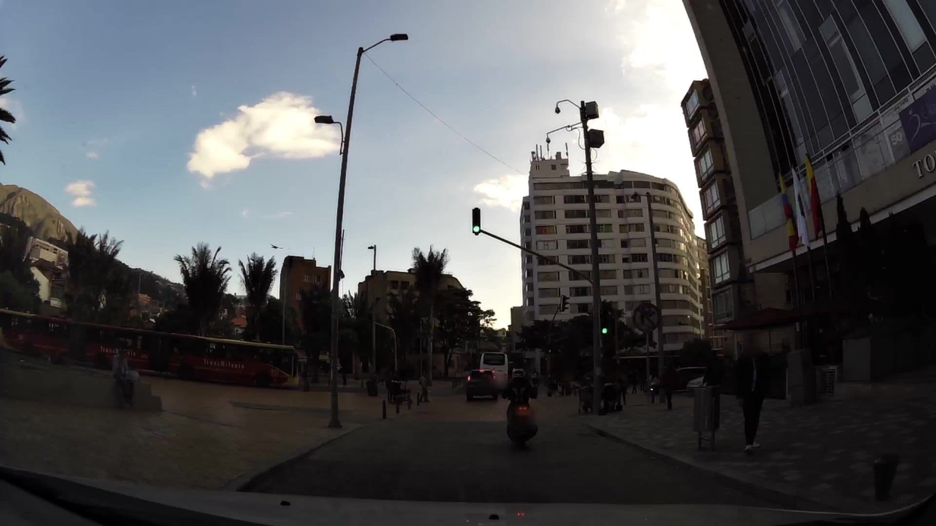 Street view near Hotel Bicertenario, Bogotá