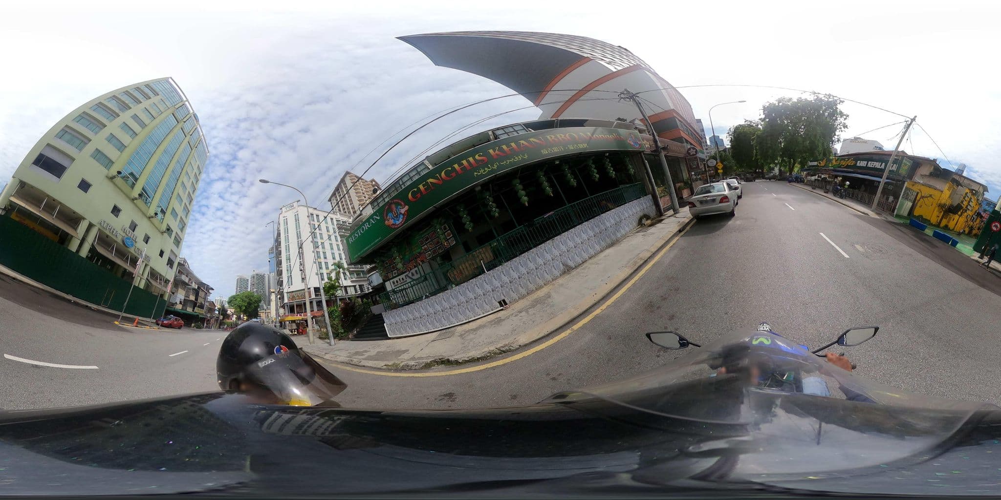 Street view near Alpha Genesis Hotel, Bukit Bintang — © ahlang2 (CC BY-SA · Mapillary)
