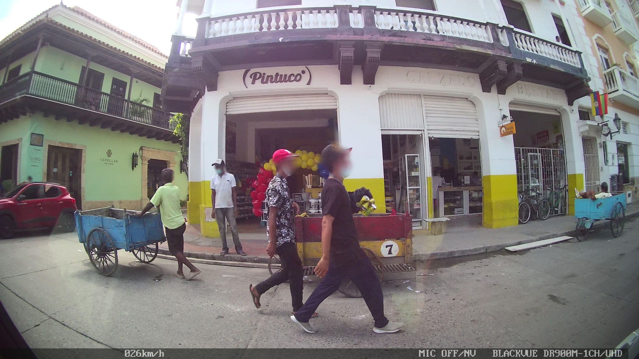 Street view near Hostal 1811, Cartagena