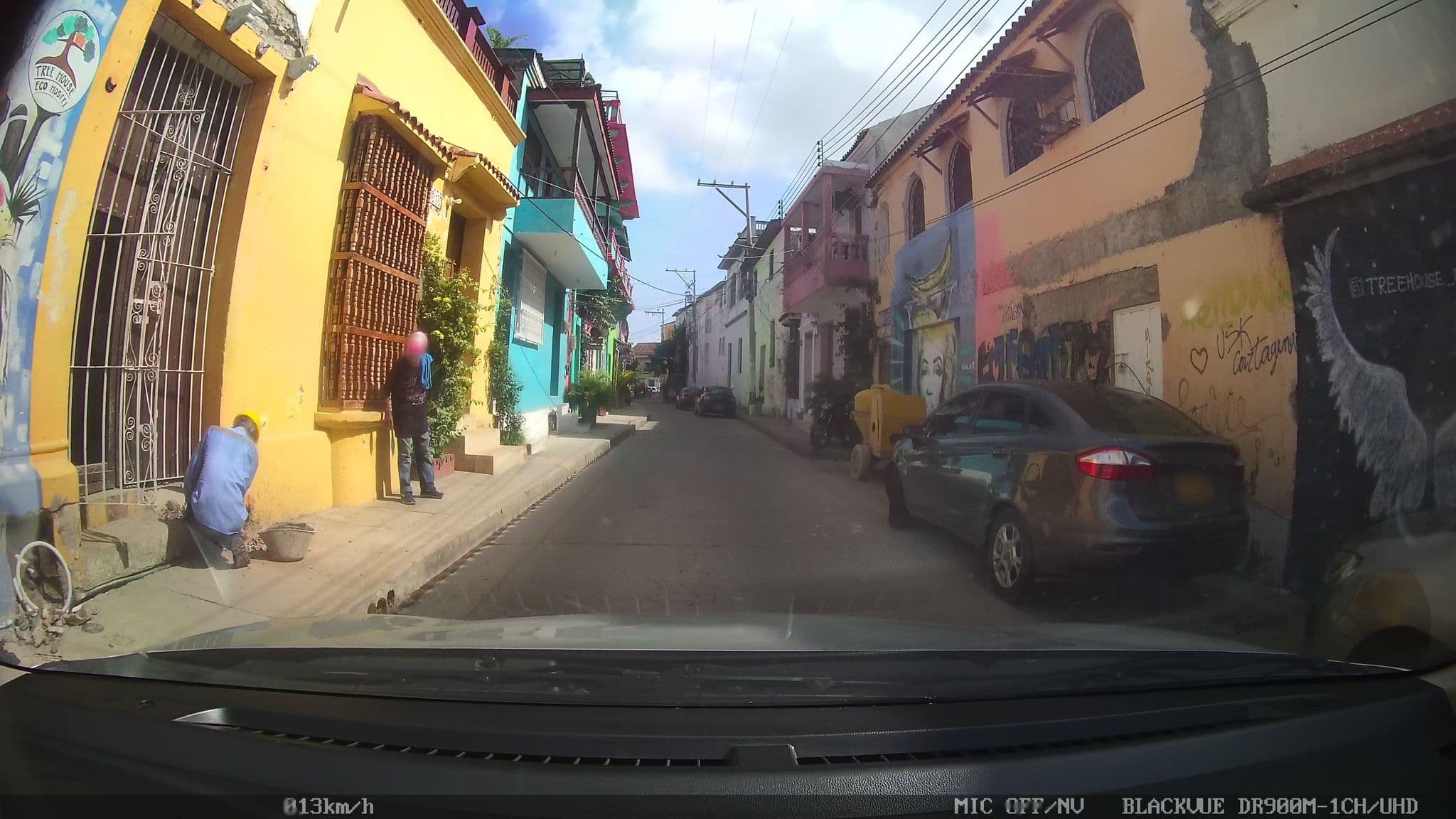 Street view near Hotel Portal de San Antonio, Cartagena
