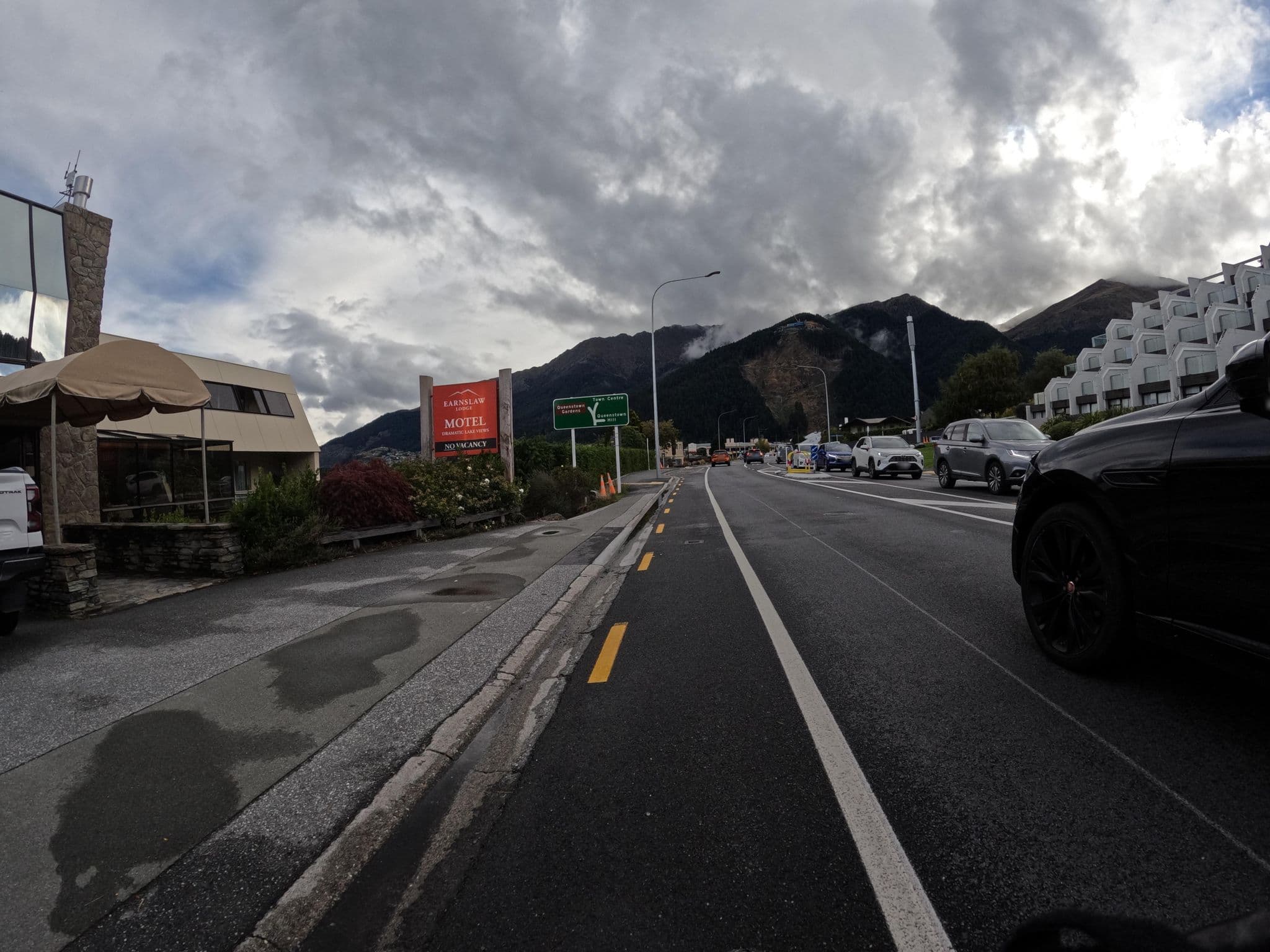 Street view near Earnslaw Lodge, Queenstown — © skillsy (CC BY-SA · Mapillary)