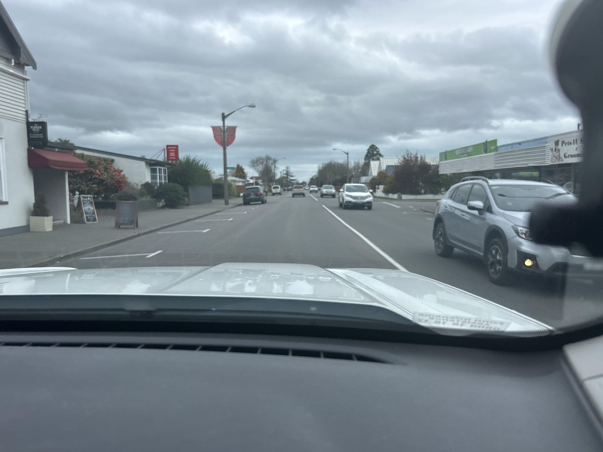 Street view near Plough Hotel, Rangiora — © angielk110 (CC BY-SA · Mapillary)