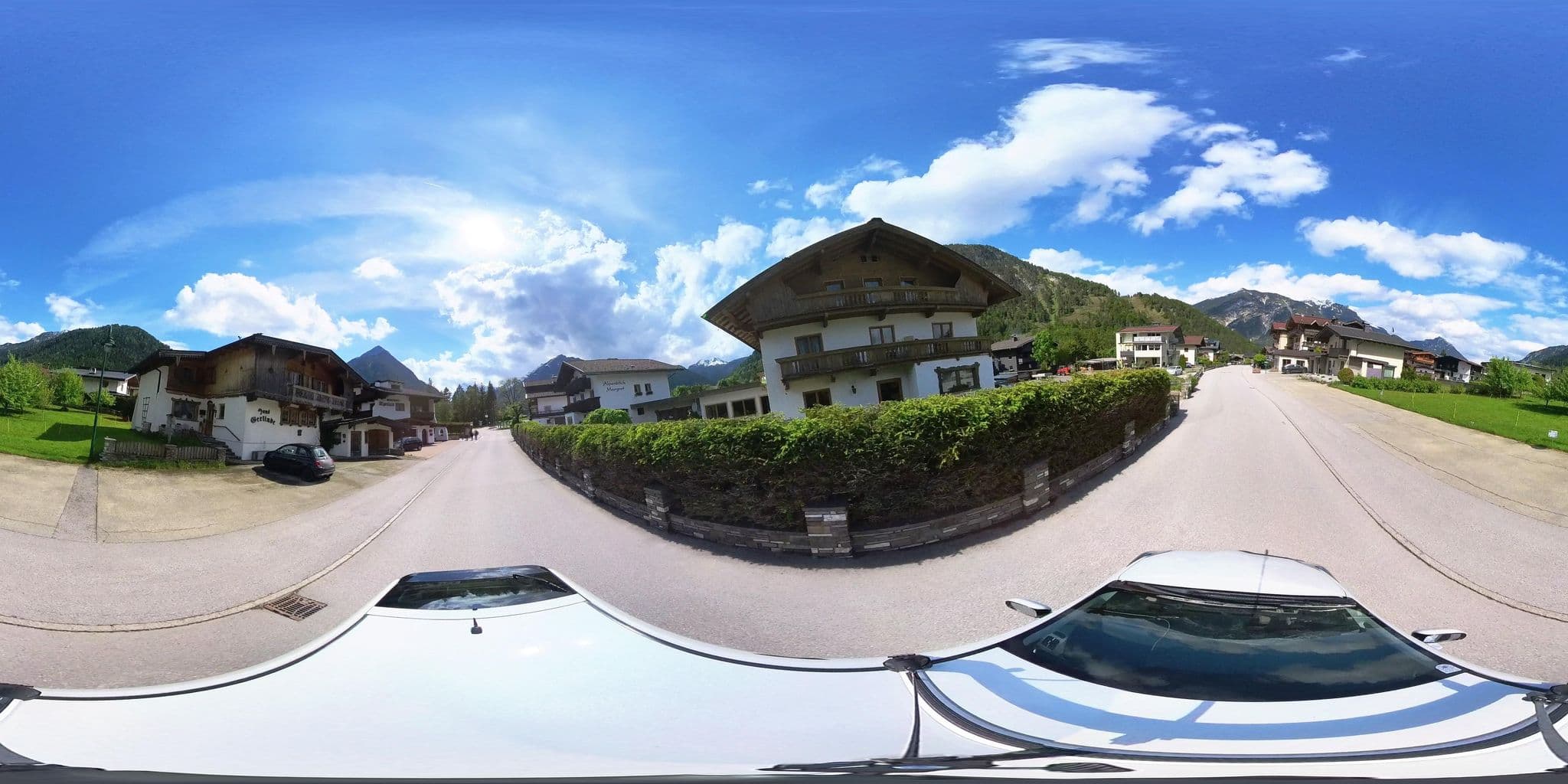 Street view near Pension Alpenblick, Maurach
