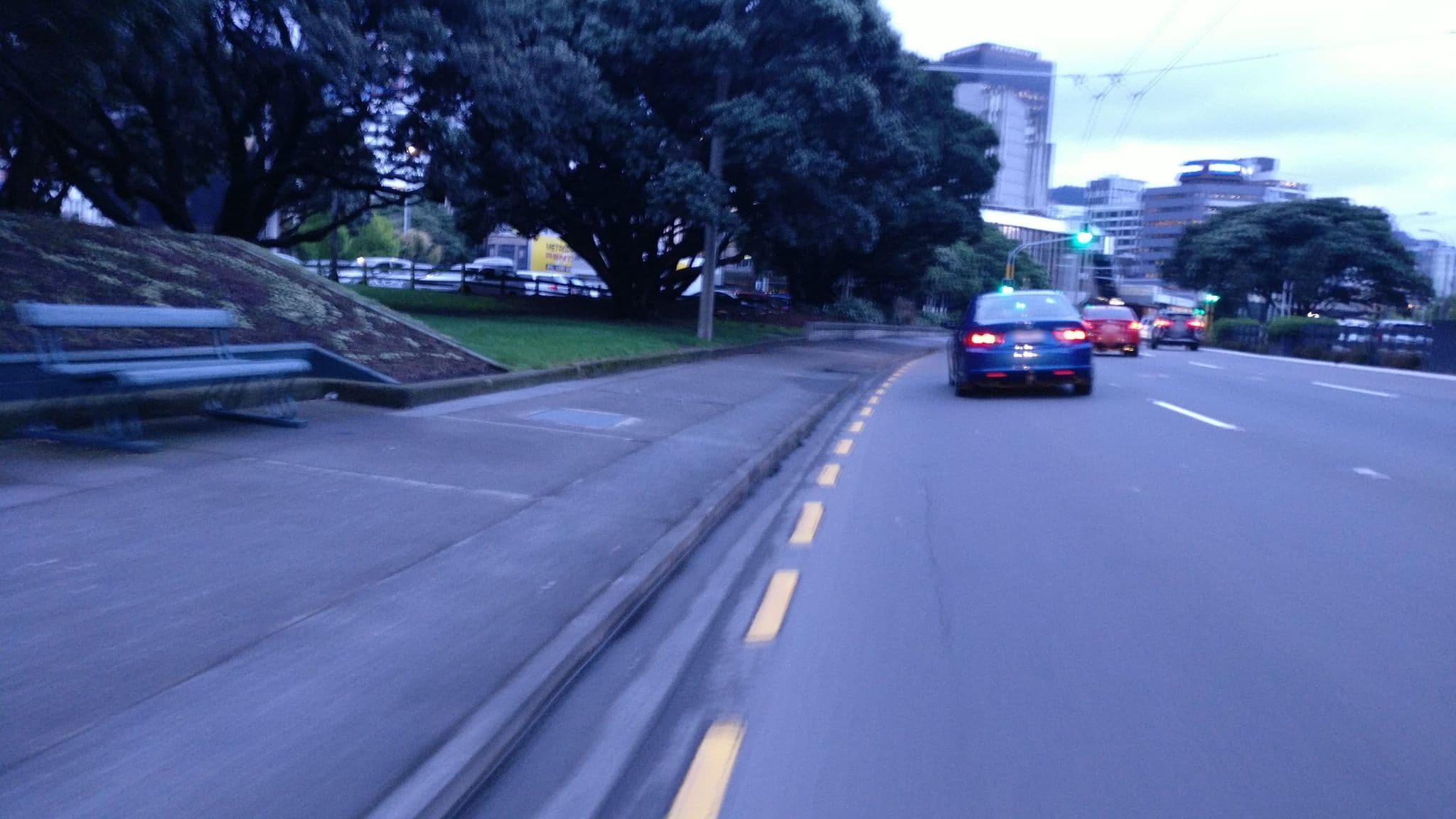 Street view near Amora Hotel, Te Aro — © hughdavenport (CC BY-SA · Mapillary)