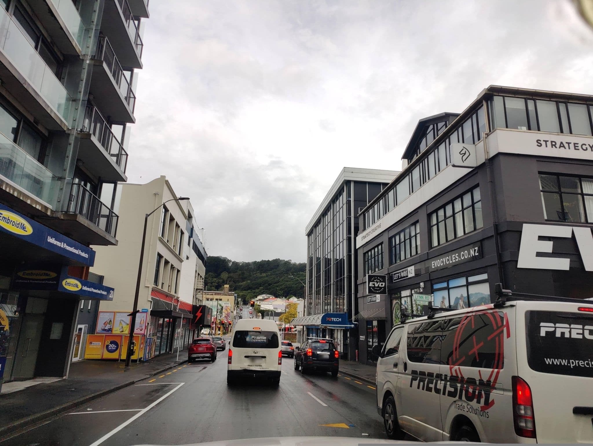 Street view near Gourmet Stay, Te Aro — © elphix (CC BY-SA · Mapillary)