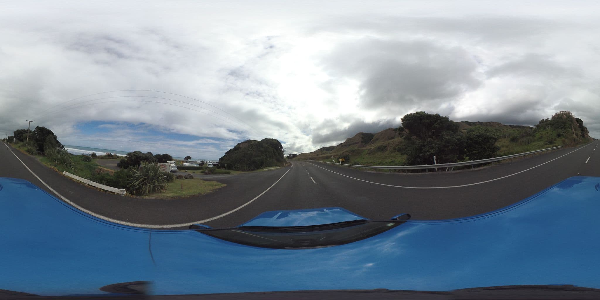 Street view near Seaview Holiday Camp, Waitara — © flashkiwi (CC BY-SA · Mapillary)