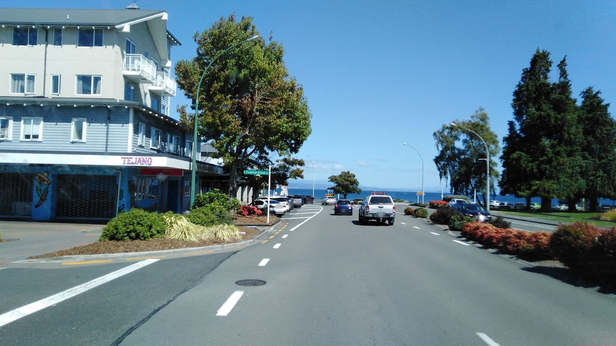 Street view near Base Backpackers Hostel, Taupo — © 1111 (CC BY-SA · Mapillary)