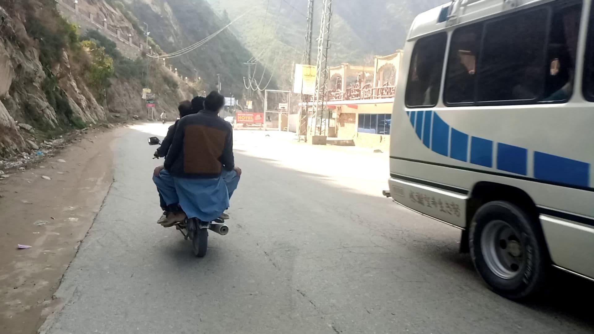 Street view near Blue Diamond Hotel, Mingora — © RobinGoix (CC BY-SA · Mapillary)