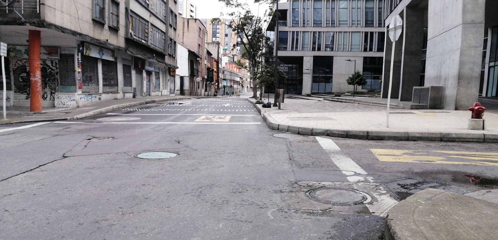 Street view near Spotty Hostel, Bogotá