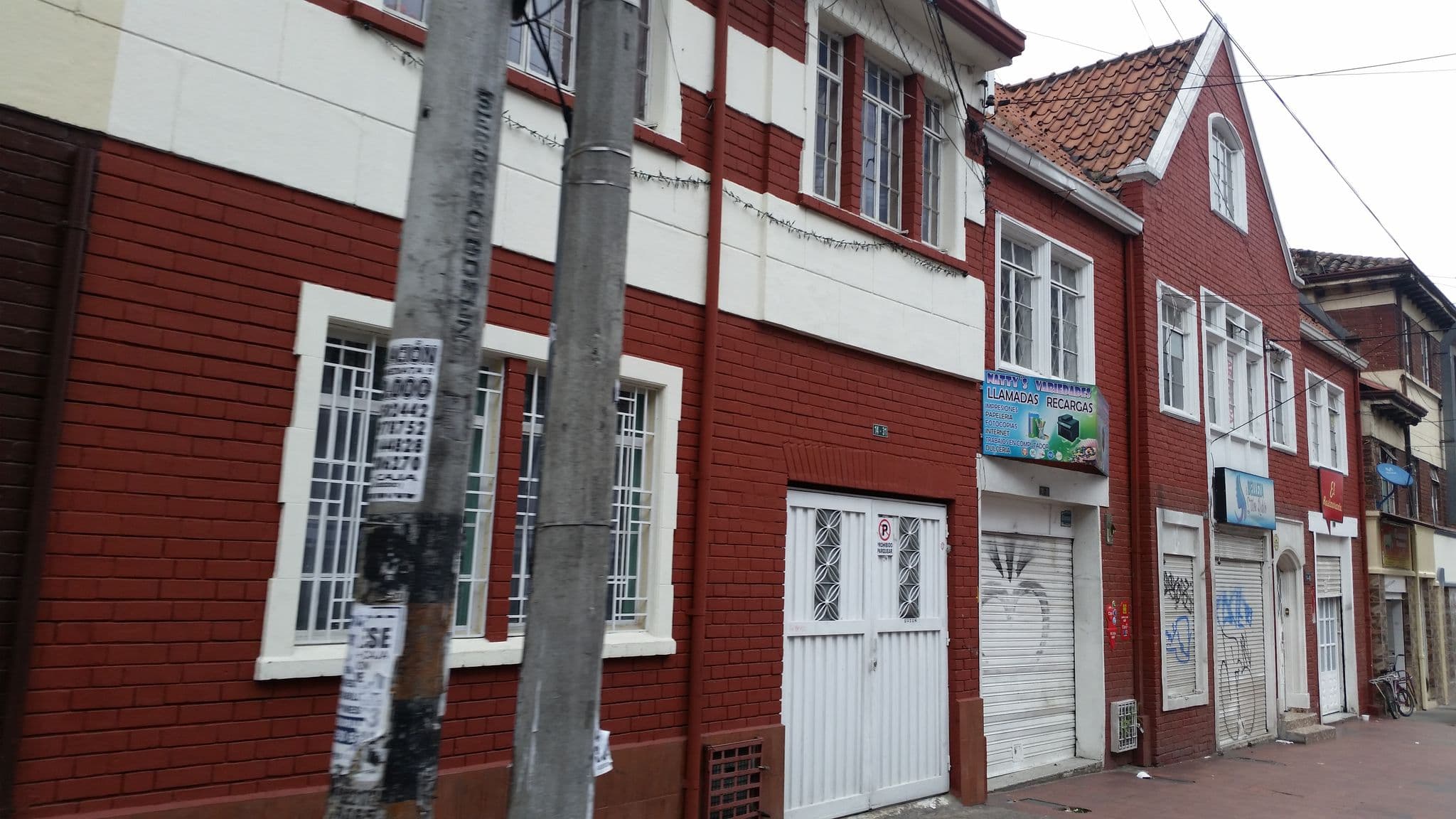 Street view near Ancestral Hostel, Bogotá