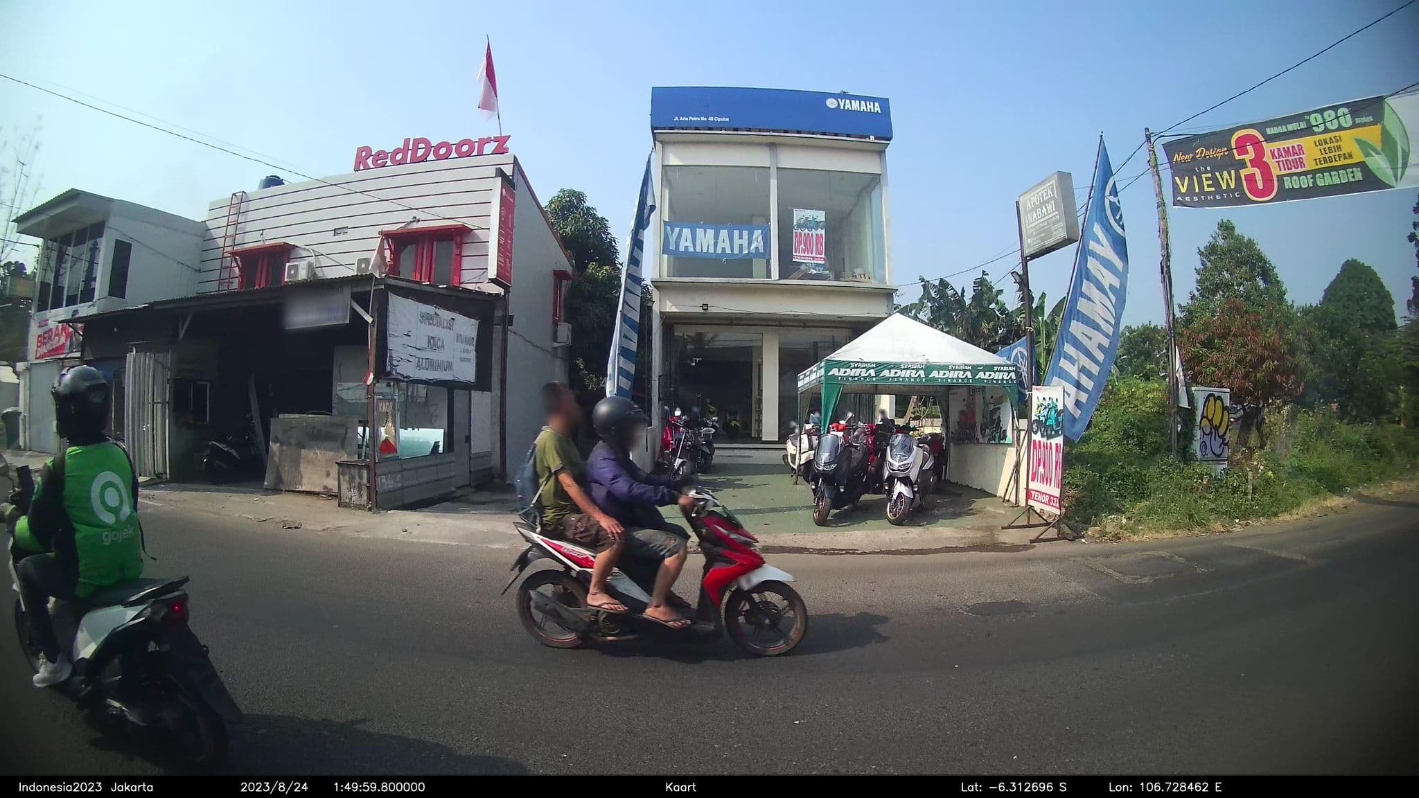 Street view near Reddoorz Aria Putra, South Tangerang — © kaart_2 (CC BY-SA · Mapillary)