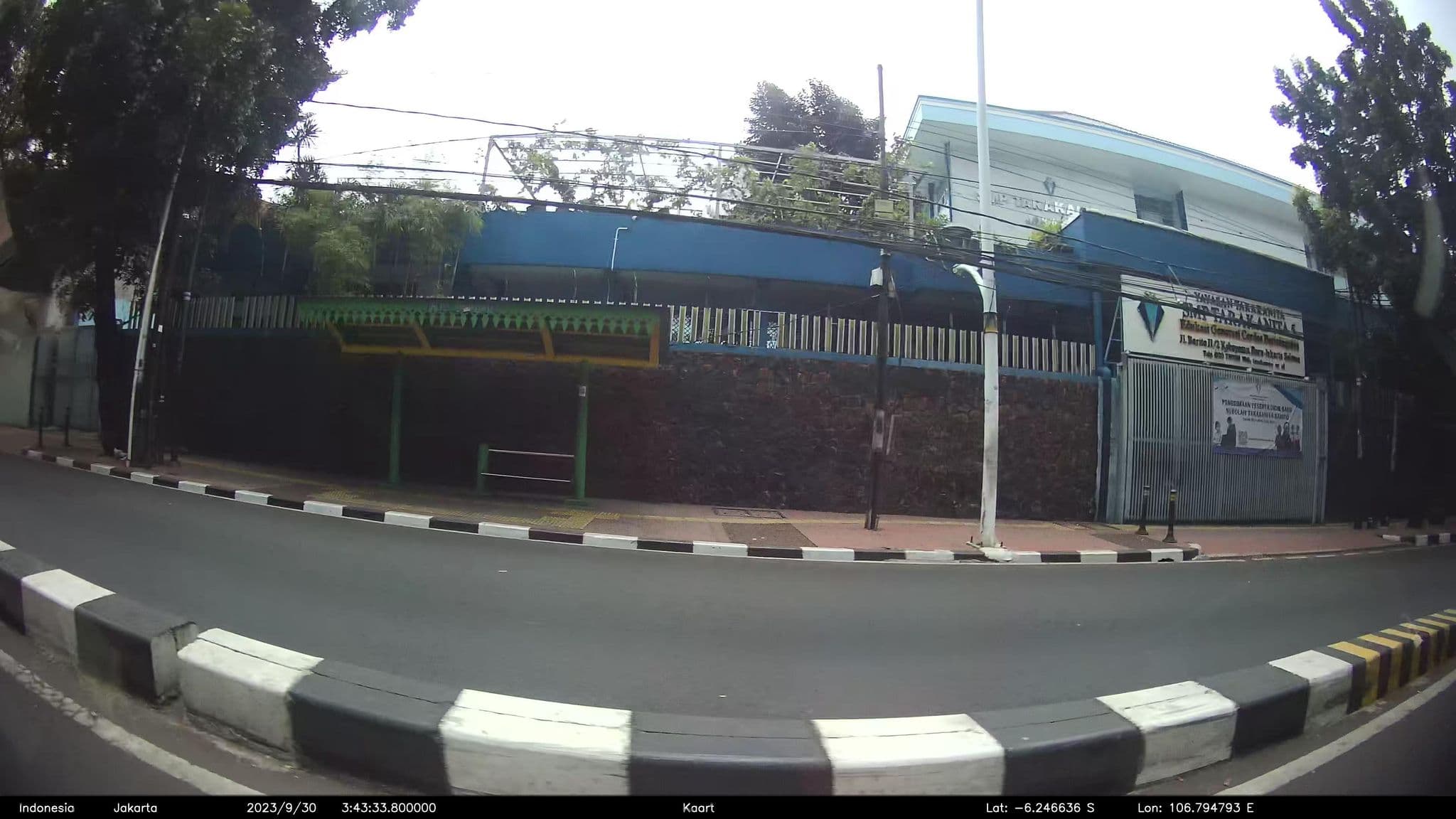 Street view near The Prima Hotel, Jakarta — © kaart_2 (CC BY-SA · Mapillary)