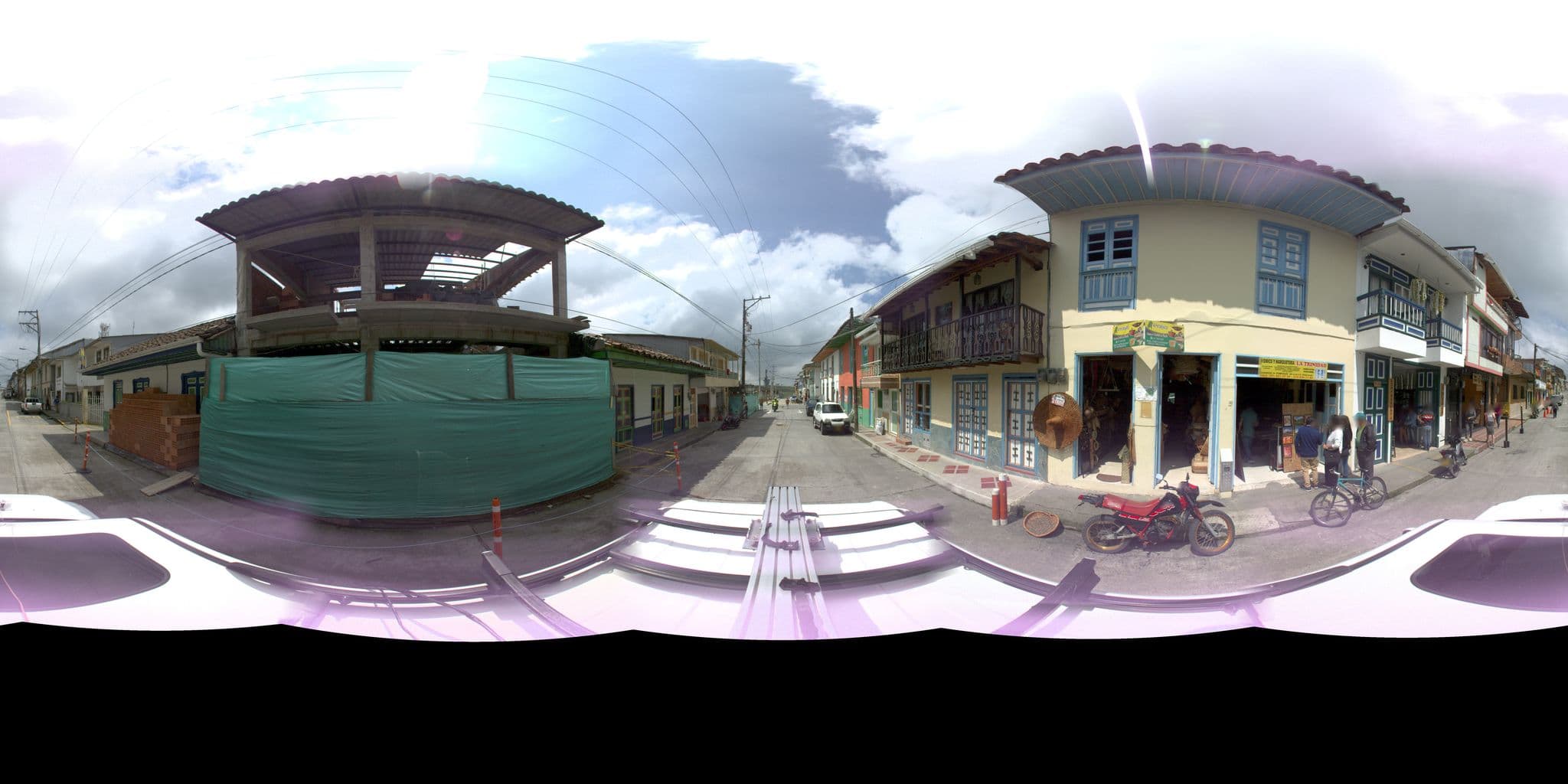 Street view near Hostal Real, Filandia — © sarahantos (CC BY-SA · Mapillary)