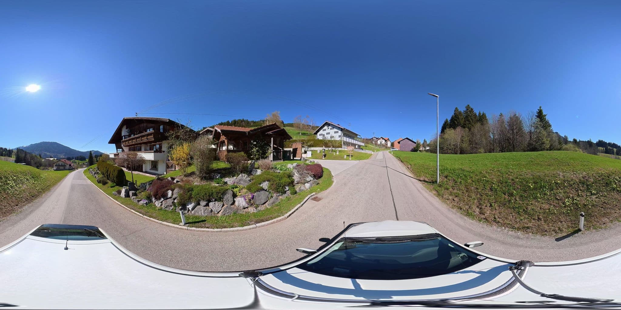 Street view near Chalet Steinbock, Tannheim