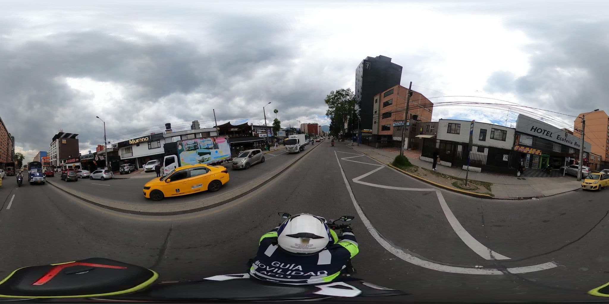 Street view near Hotel San Rafael, Bogotá — © jramonSDM (CC BY-SA · Mapillary)