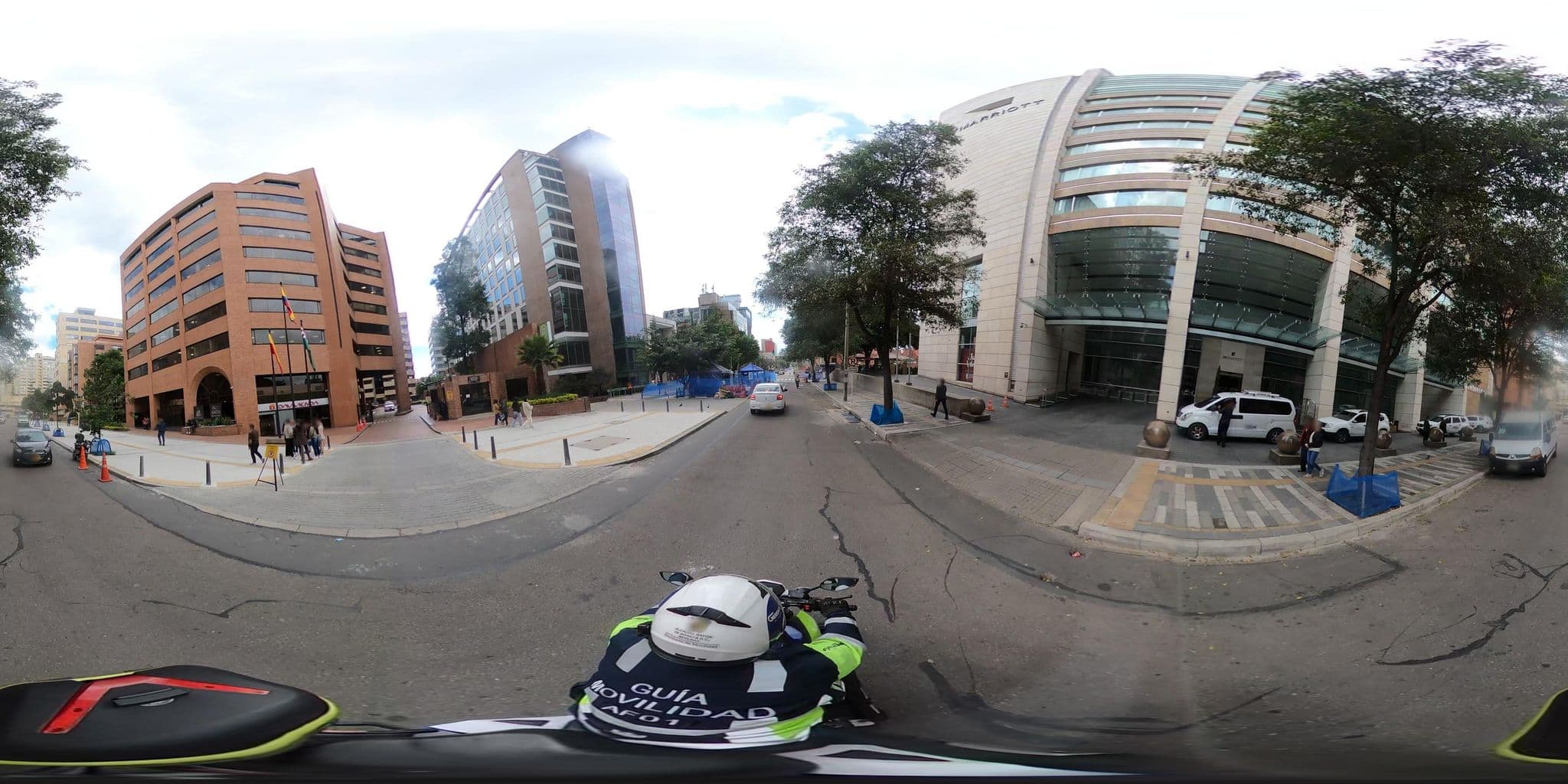 Street view near JW Marriott, Barrio San Luis