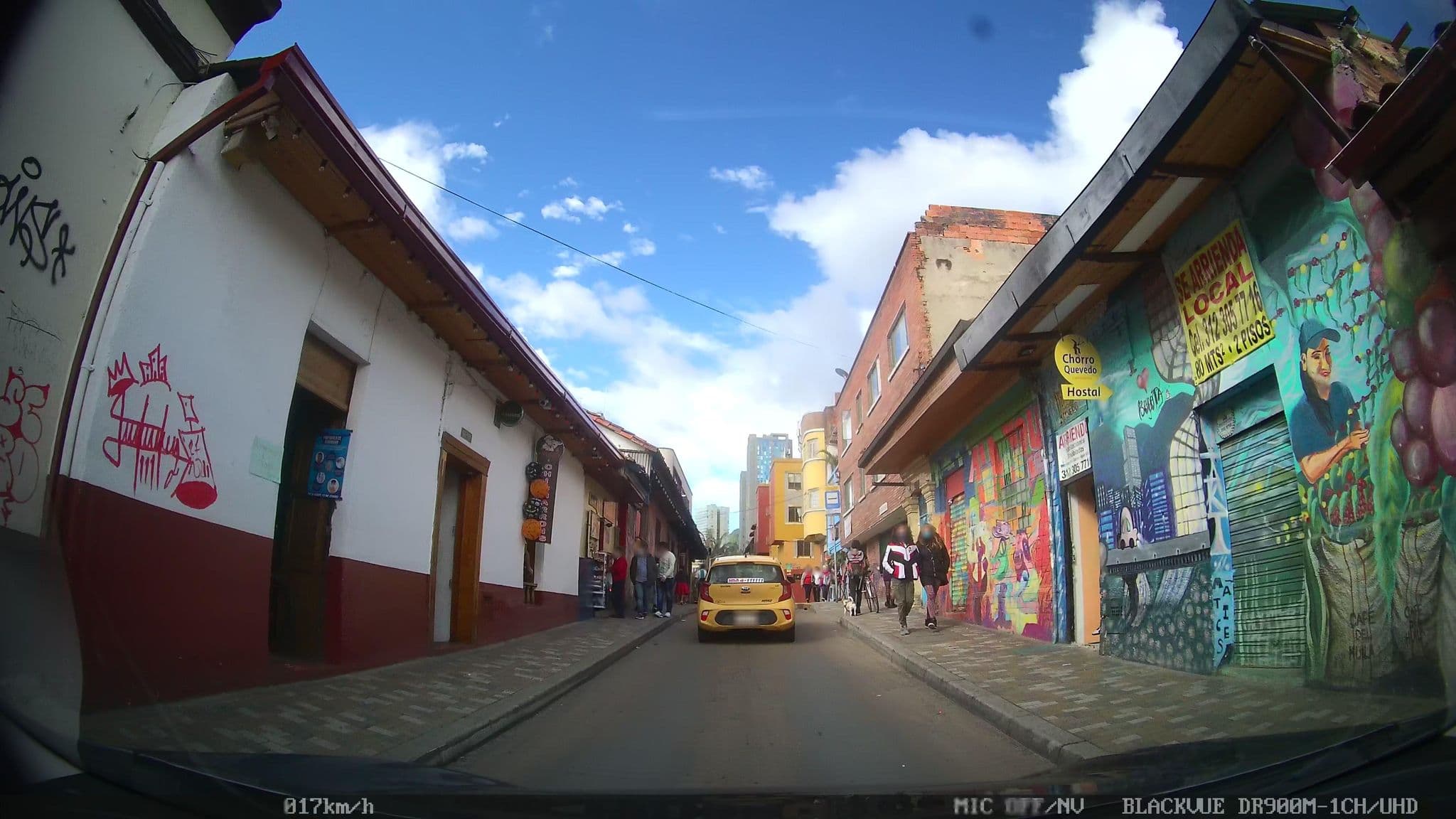 Street view near Hostal Chorro de Quevedo, Bogotá