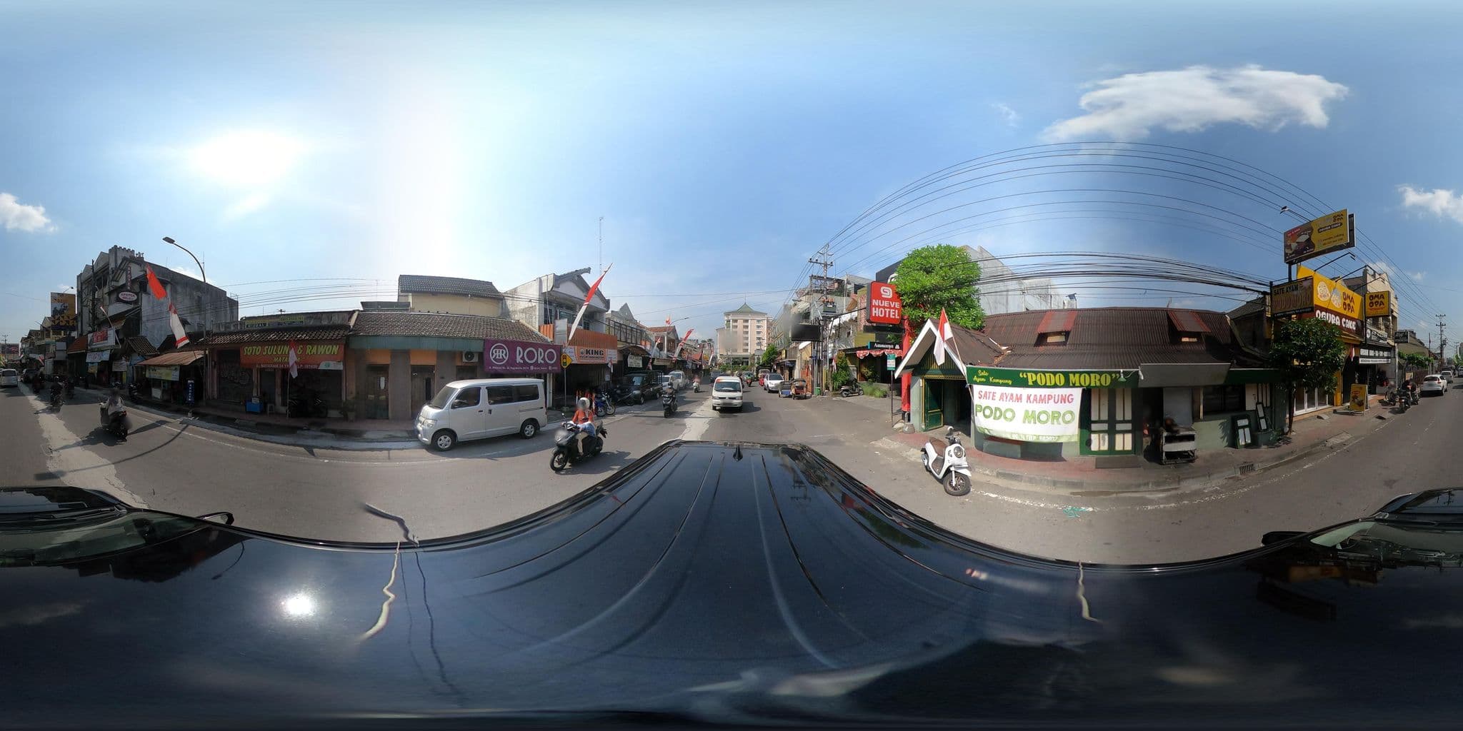 Street view near Nueve Jogja Hotel, Yogyakarta — © kaart_360 (CC BY-SA · Mapillary)