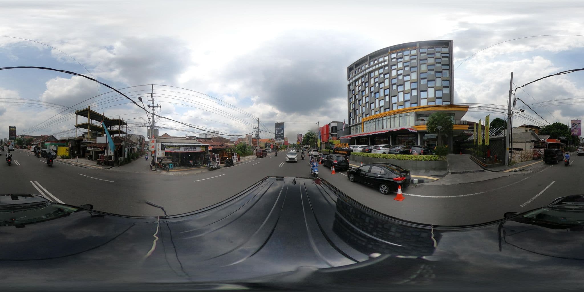 Street view near Swimming Pool PORTA by The Ambarukkmo, Yogyakarta — © kaart_360 (CC BY-SA · Mapillary)