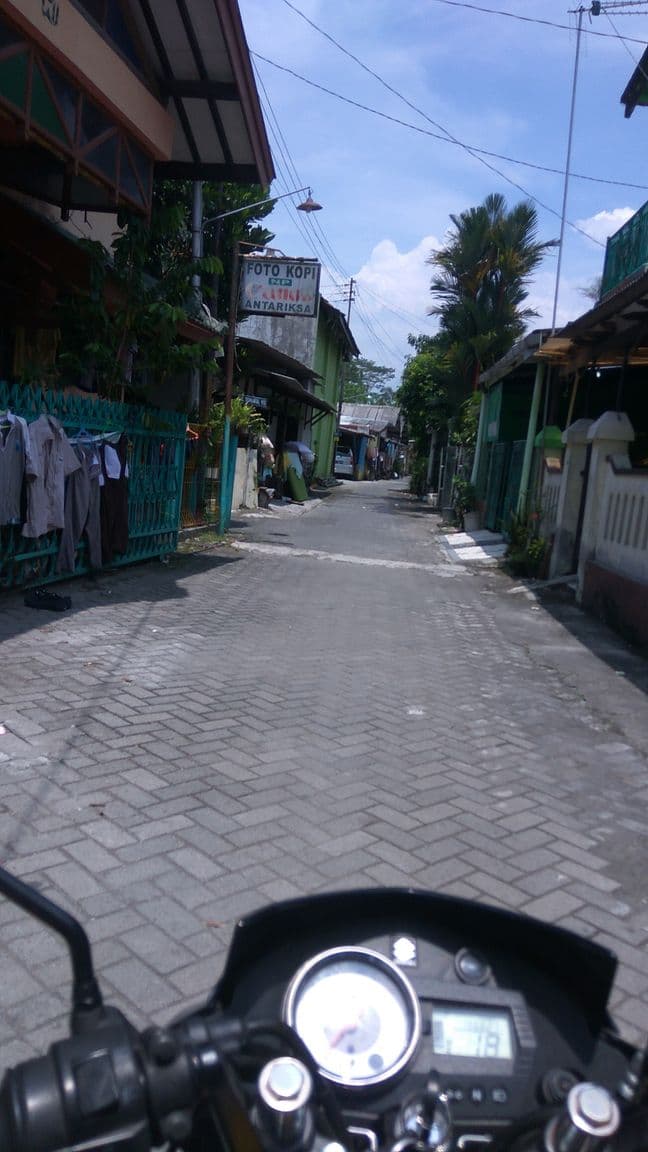 Street view near Jogja Amazone Green, Melati — © hestiningsih (CC BY-SA · Mapillary)