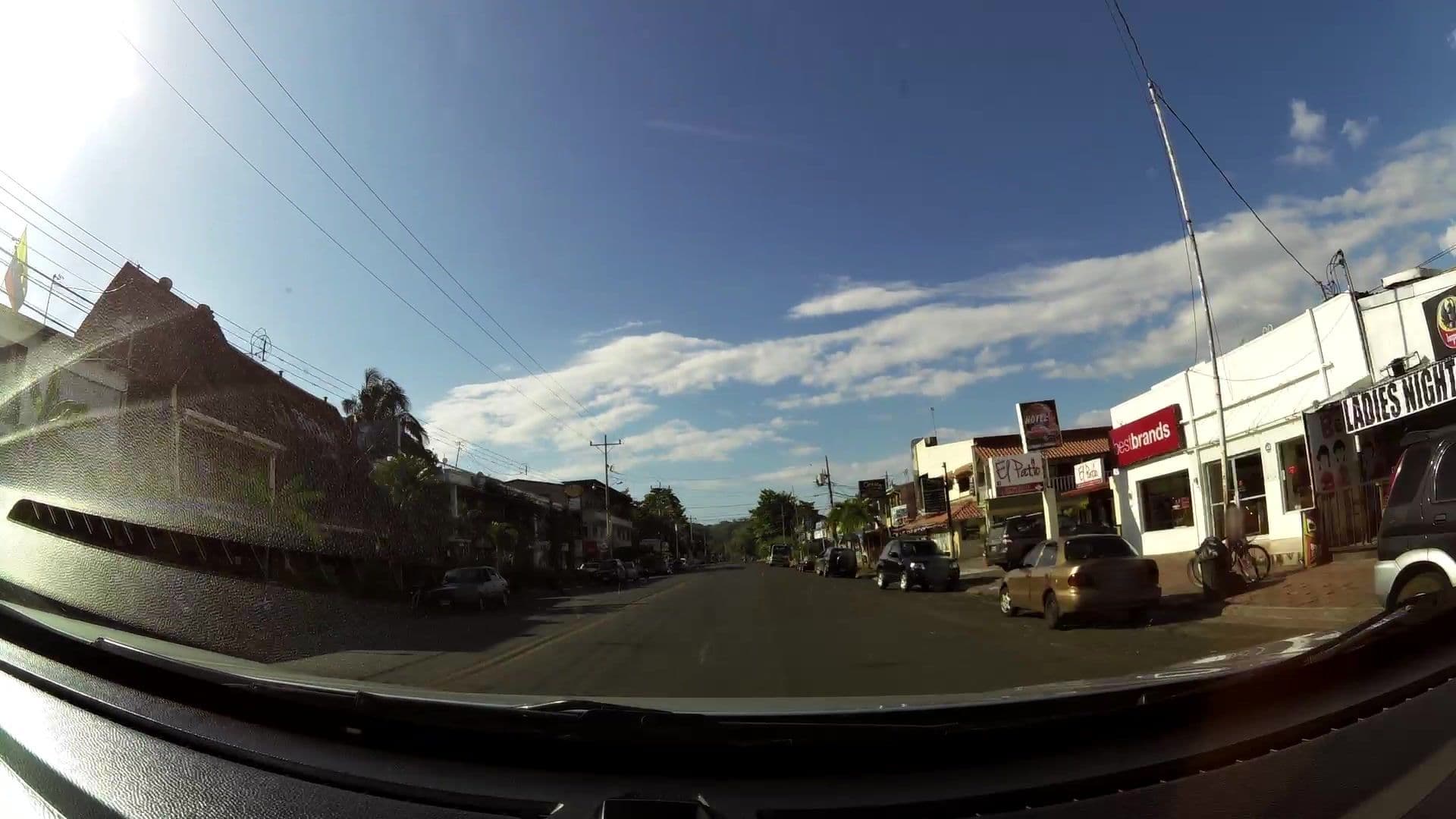 Street view near Cadillac Rock, Jacó