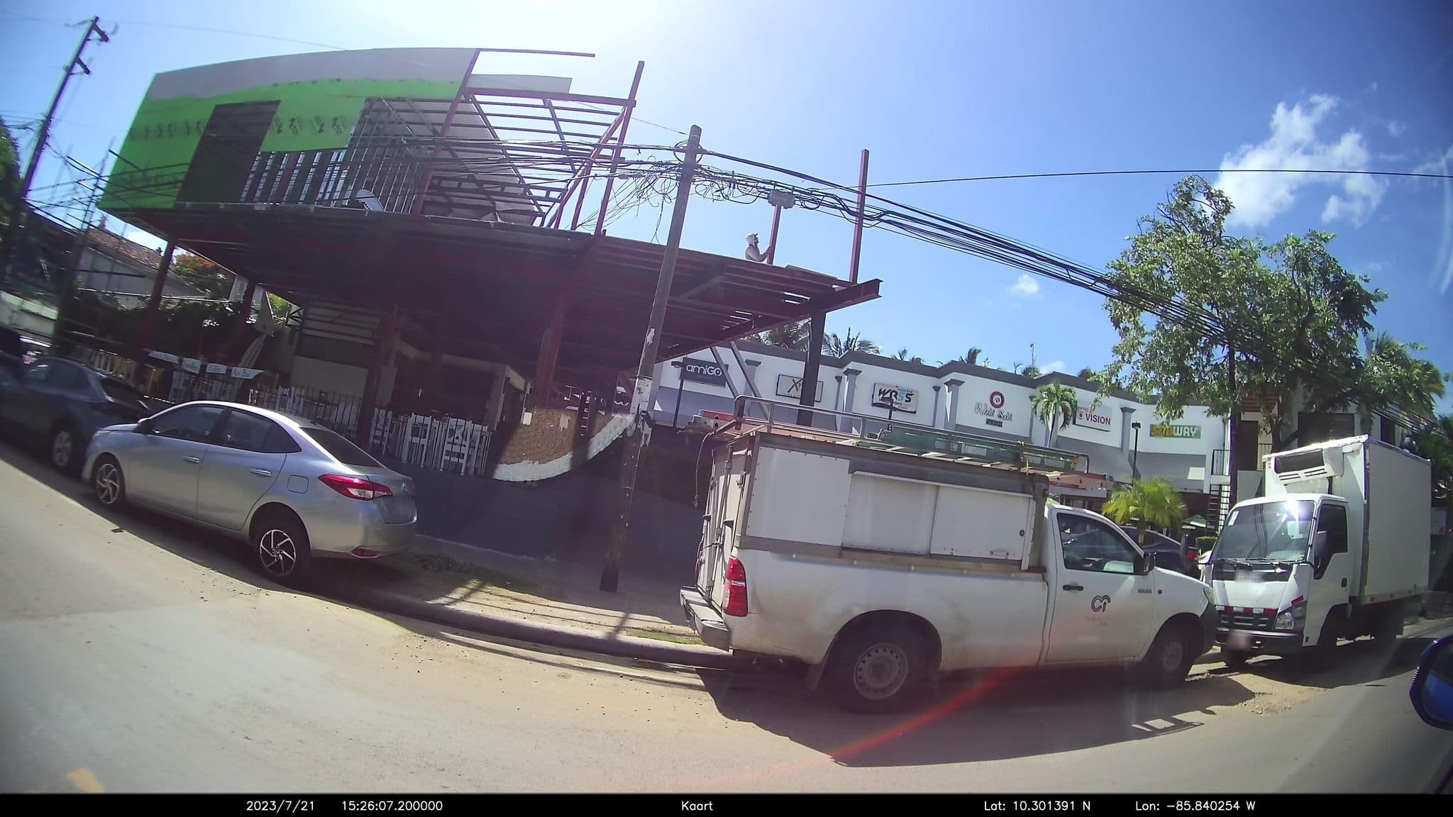 Street view near Cabinas, Tamarindo