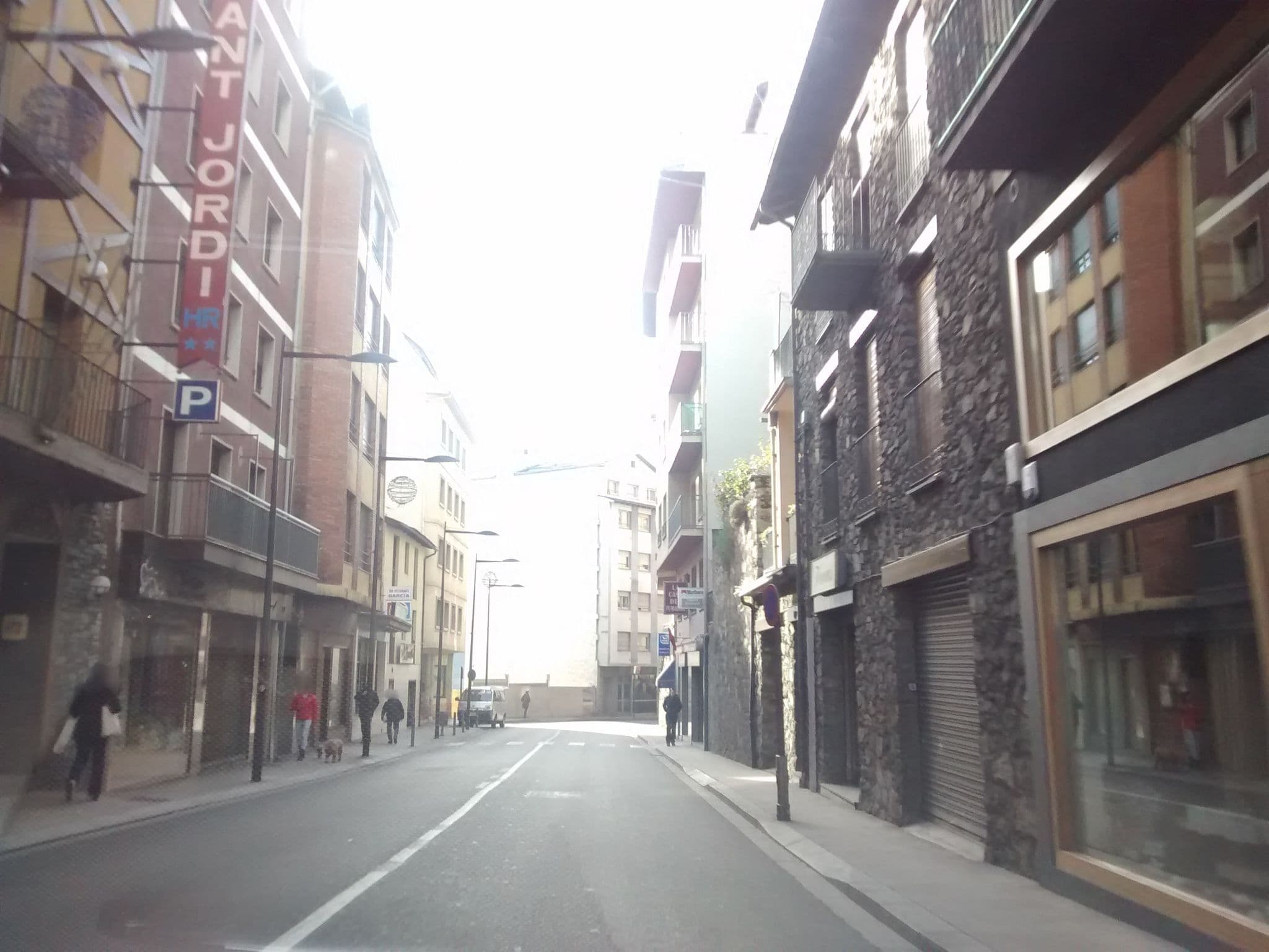 Street view near Hotel Sant Jordi, Andorra la Vella — © egofer (CC BY-SA · Mapillary)