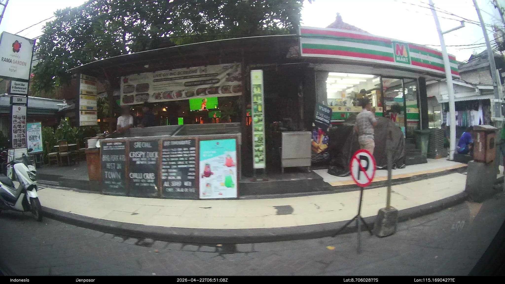 Street view near Rama Garden Hotel Bali, Legian — © Kaart---LEFT (CC BY-SA · Mapillary)