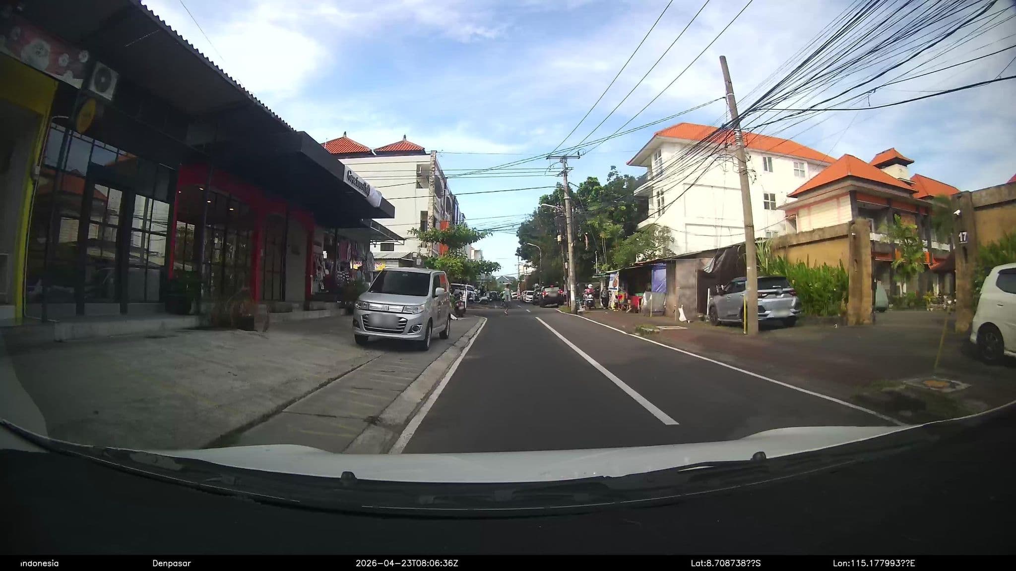 Street view near Hotel Spazio, Legian — © Kaart---FRONT (CC BY-SA · Mapillary)