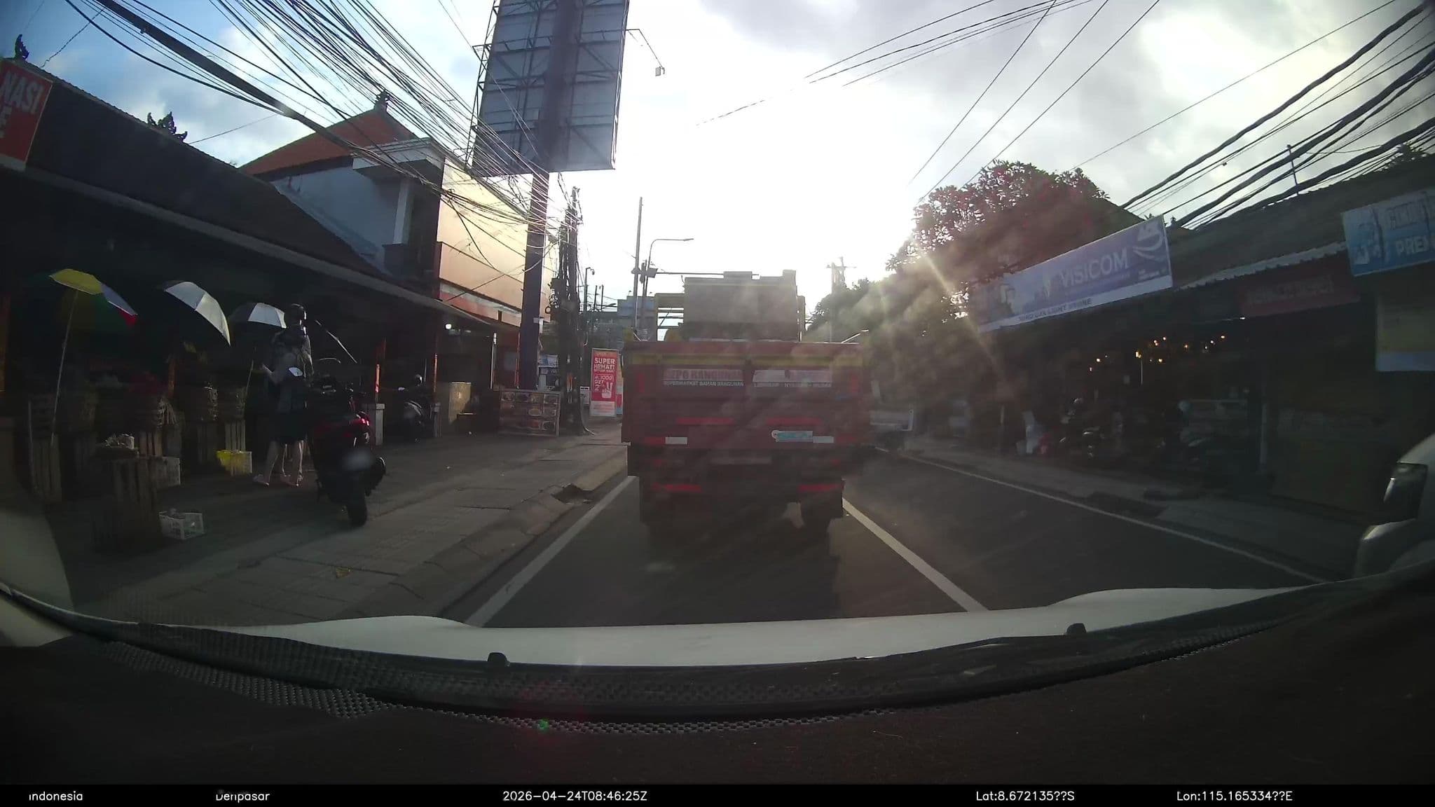 Street view near Coconut Suites, Legian — © Kaart---FRONT (CC BY-SA · Mapillary)